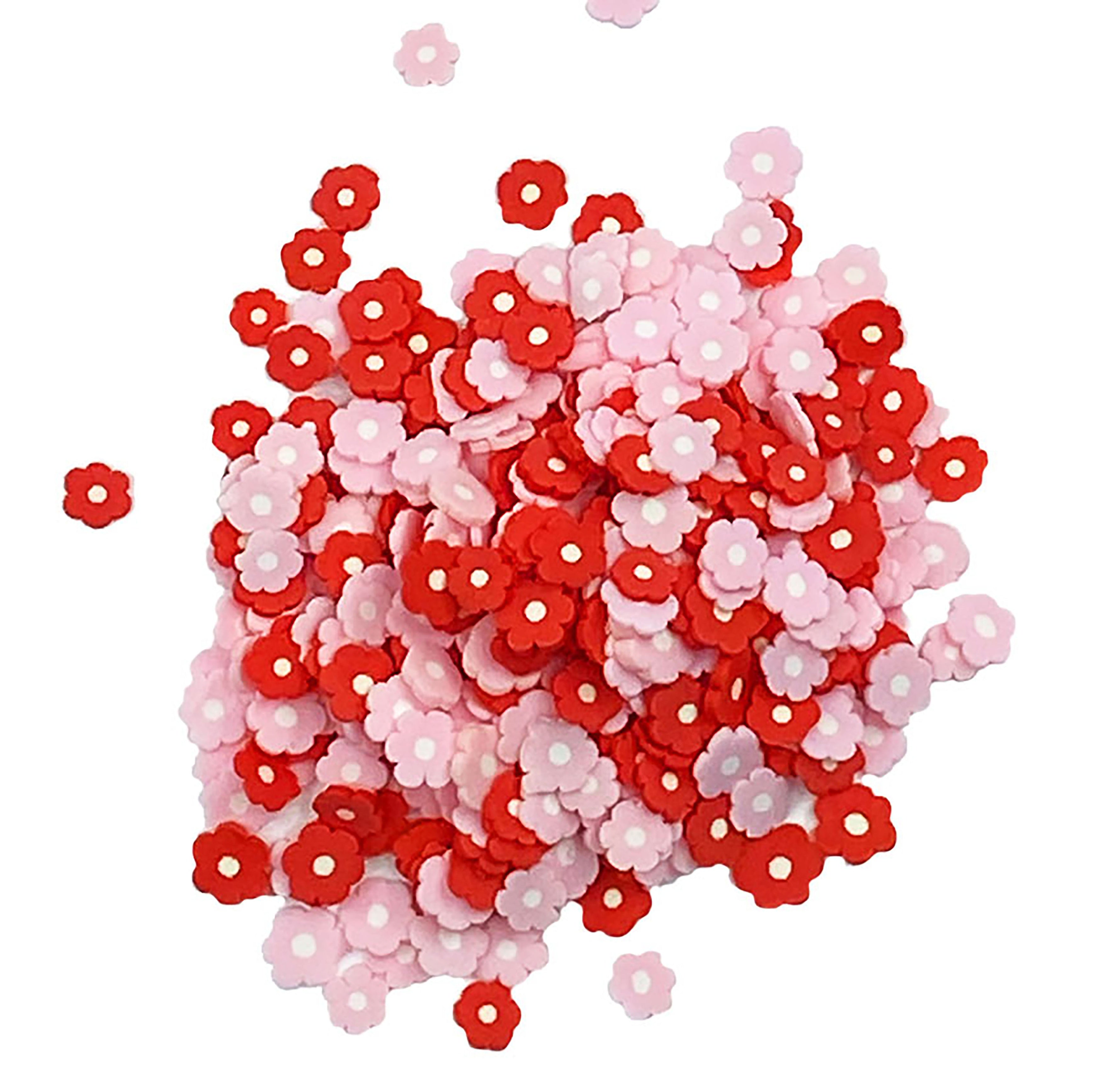Buttons Galore Sprinkletz Embellishments 12g-Valentine Flowers