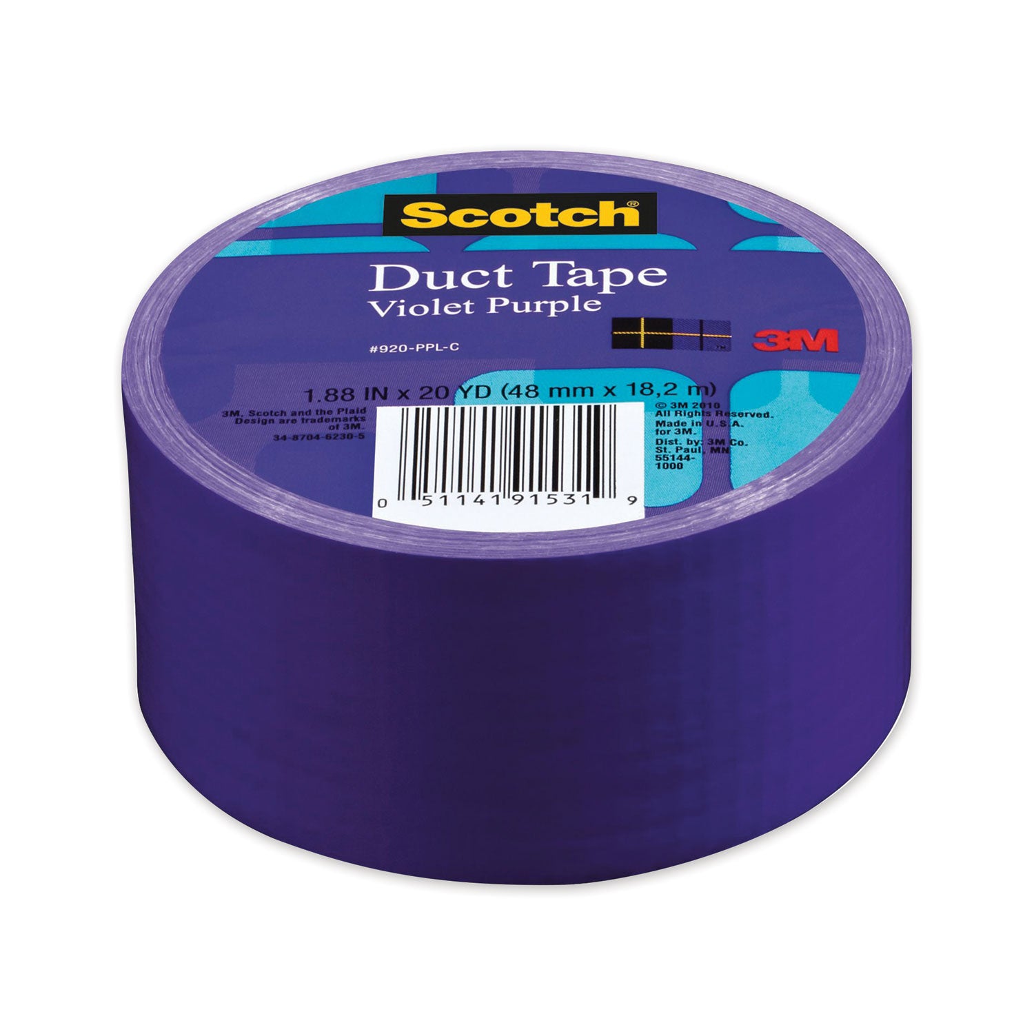 Scotch Solid Duct Tape 1.88"X20yd Violet Purple