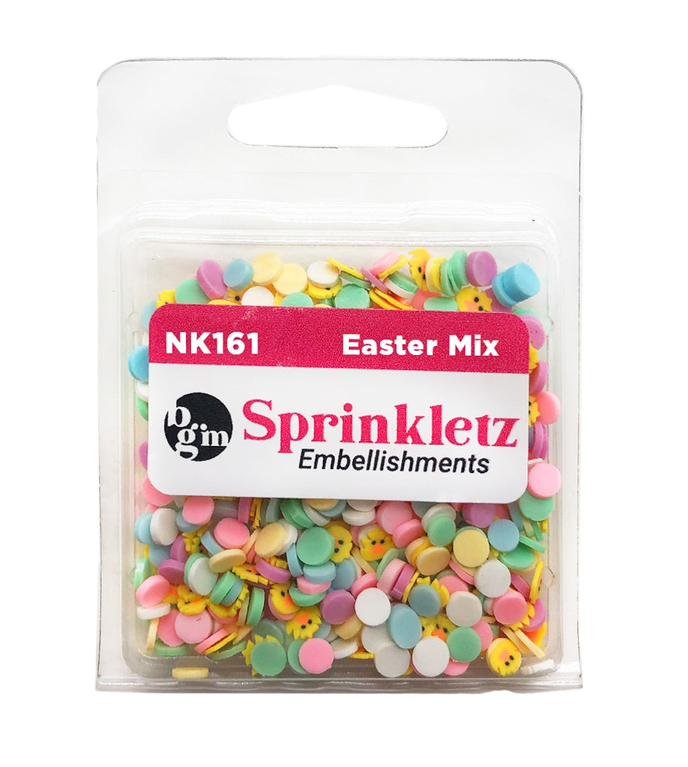Buttons Galore Sprinkletz Embellishments 12g-Easter Mix
