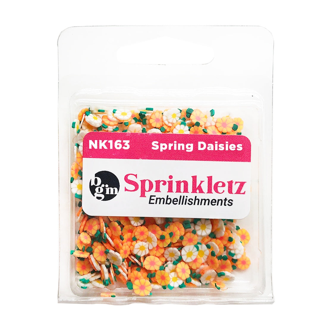 Buttons Galore Sprinkletz Embellishments 12g-Spring Daisies