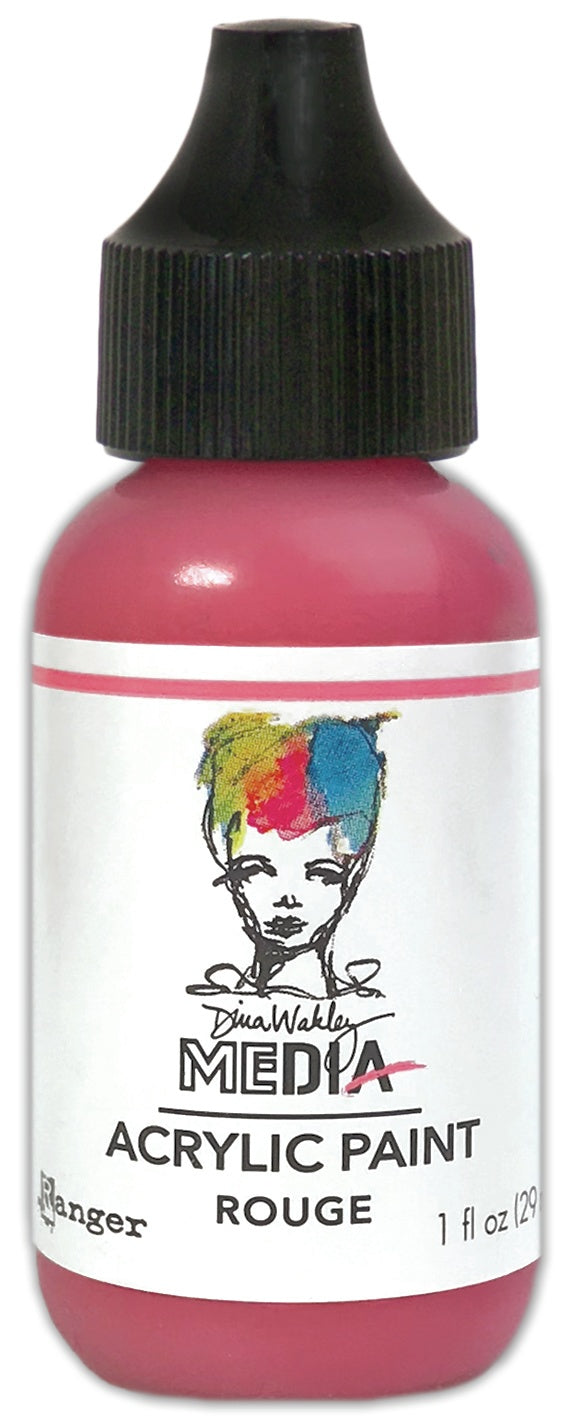 Dina Wakley Media Acrylic Paint 1oz-Rouge