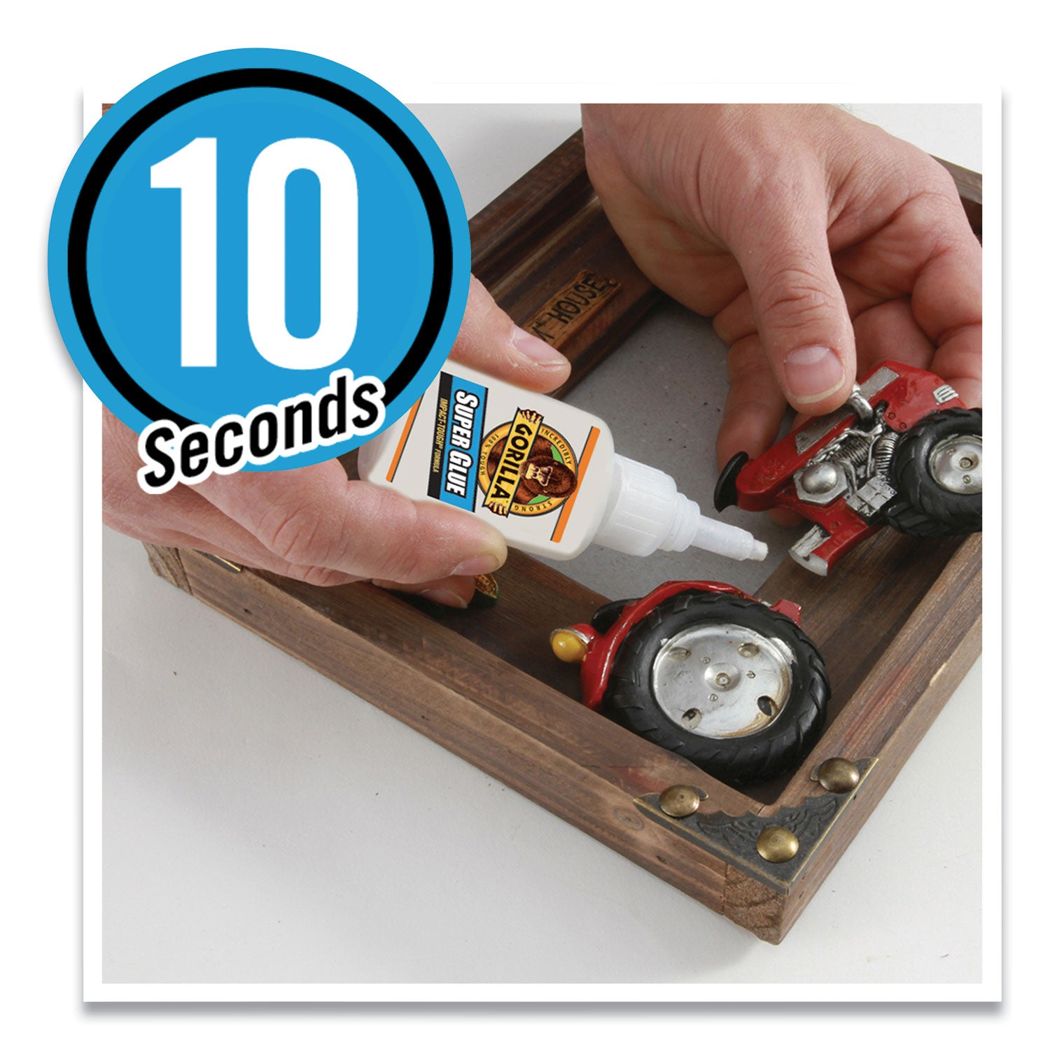Gorilla Glue® Instant Bond Superglue, 15 g Bottle, Translucent