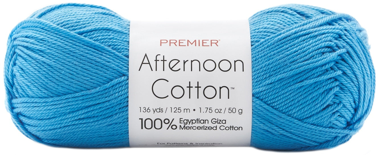Premier Yarns Afternoon Cotton Yarn-Azure