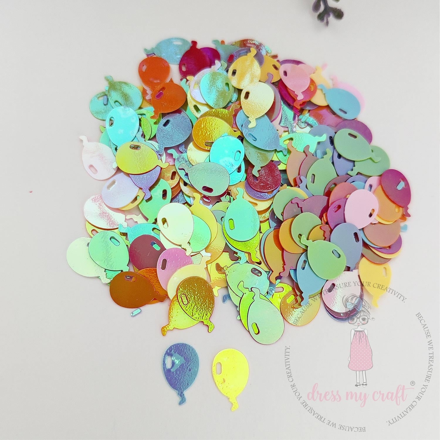 Dress My Craft Sparkling Shaker Elements 6gms-Balloon