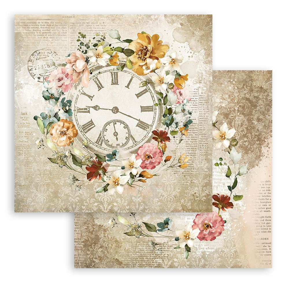 Stamperia Double-Sided Paper Pad 8"X8" 10/Pkg-Garden Of Promises, 10 Designs/1 Each