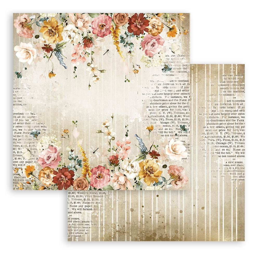 Stamperia Double-Sided Paper Pad 8"X8" 10/Pkg-Garden Of Promises, 10 Designs/1 Each