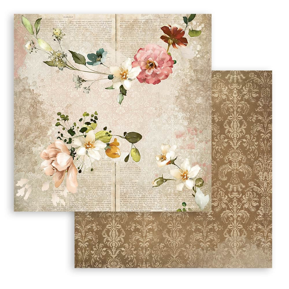 Stamperia Double-Sided Paper Pad 8"X8" 10/Pkg-Garden Of Promises, 10 Designs/1 Each