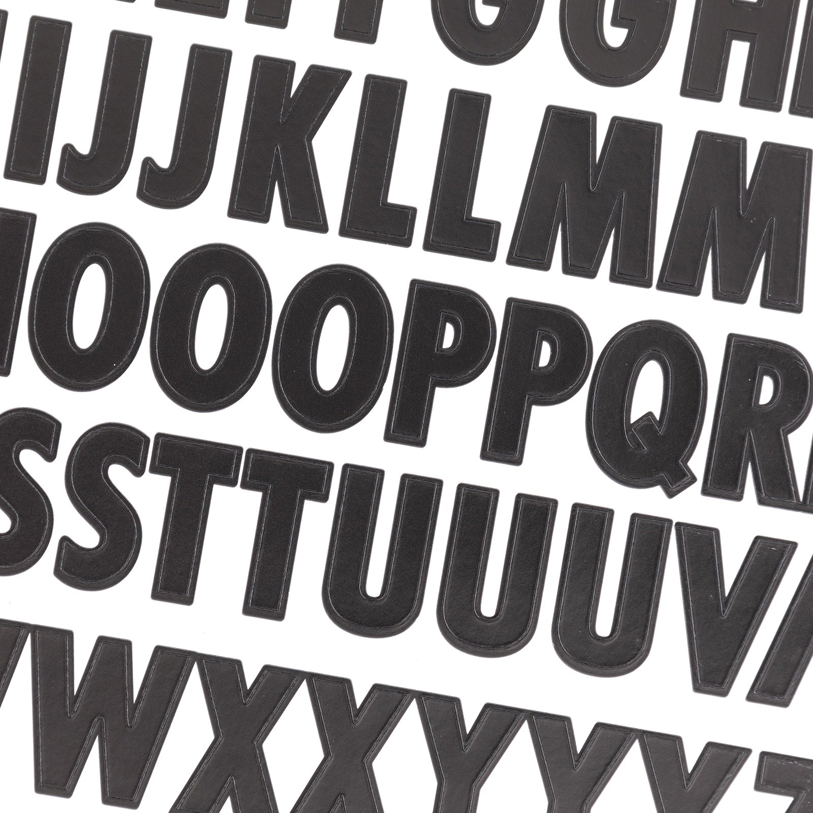Sticko Alphabet Stickers-Black/Gold/Silver Futura
