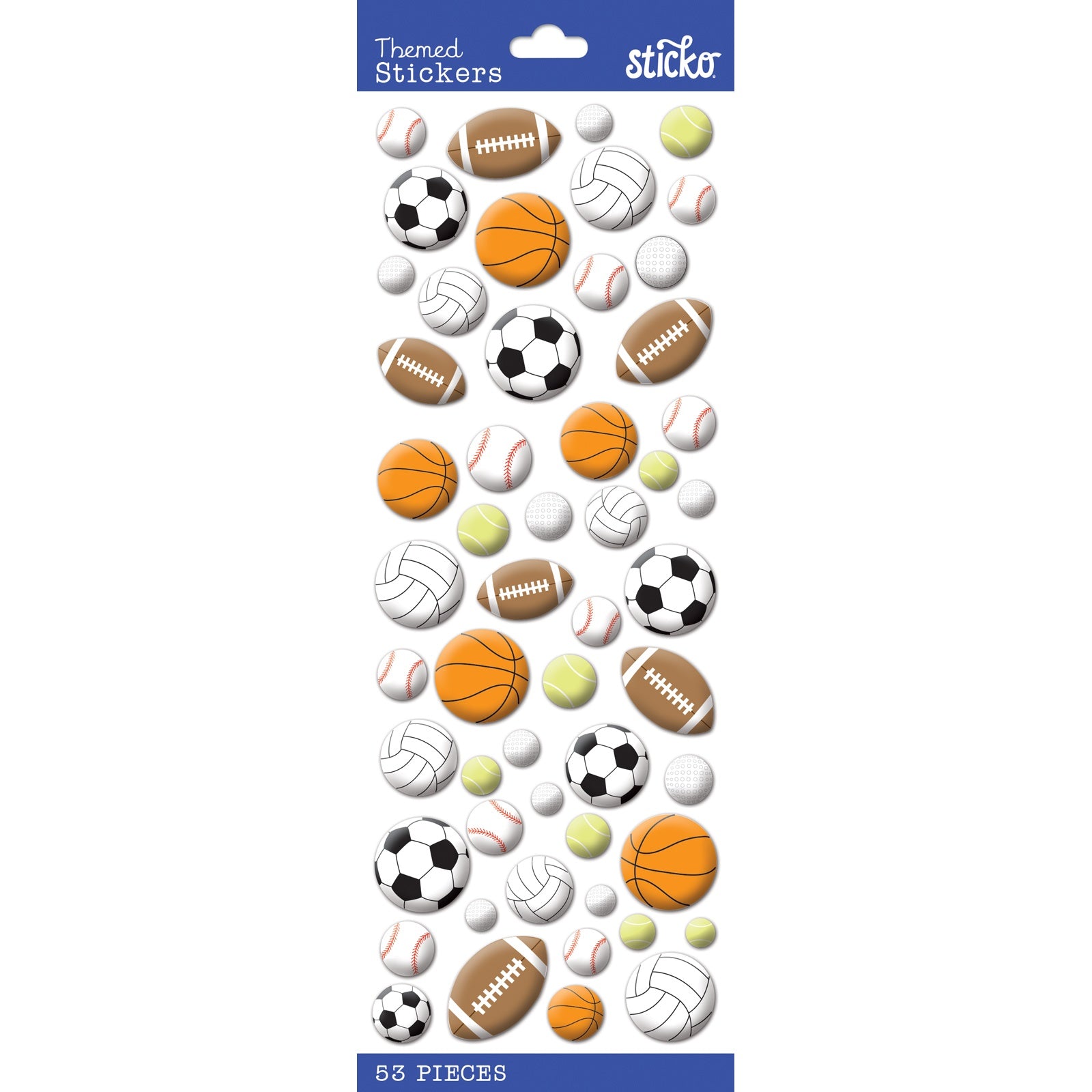 Sticko Themed Stickers-Sports Balls