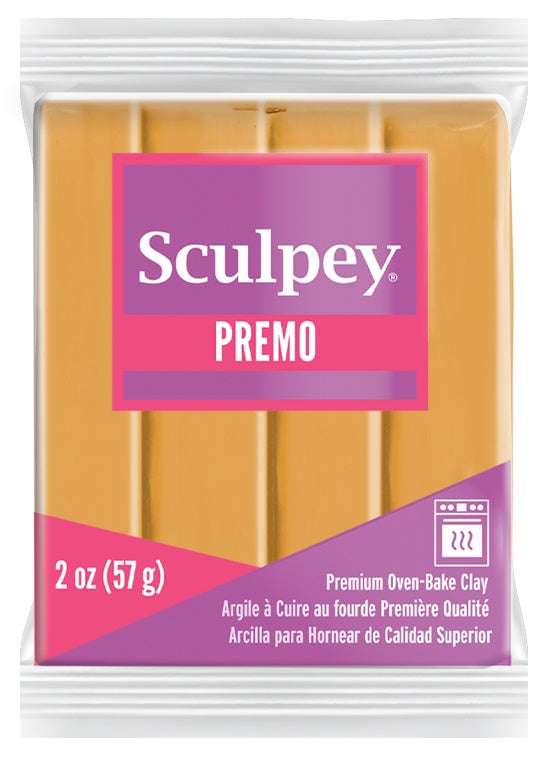 Premo Sculpey Polymer Clay 2oz-Mustard