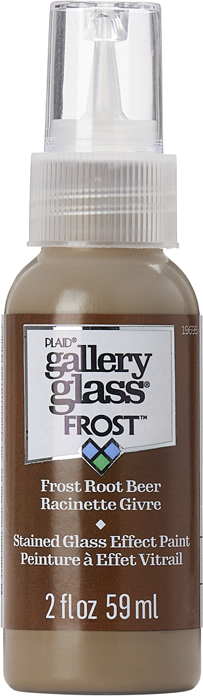 FolkArt Gallery Glass Paint 2oz-Frost Root Beer