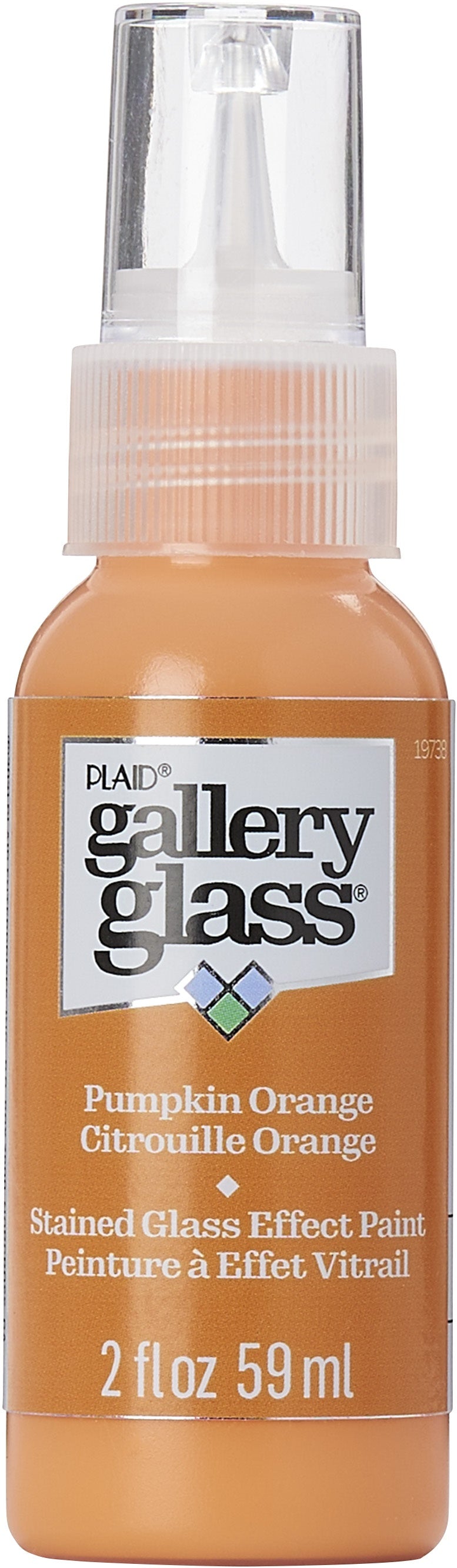 FolkArt Gallery Glass Paint 2oz-Pumpkin Orange