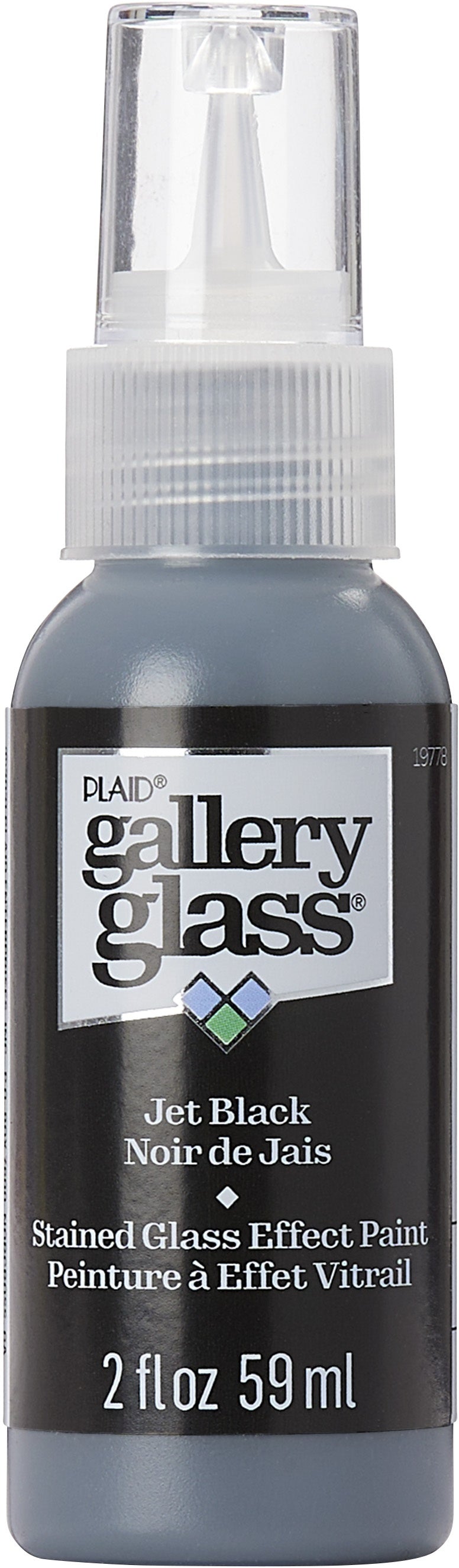 FolkArt Gallery Glass Paint 2oz-Jet Black