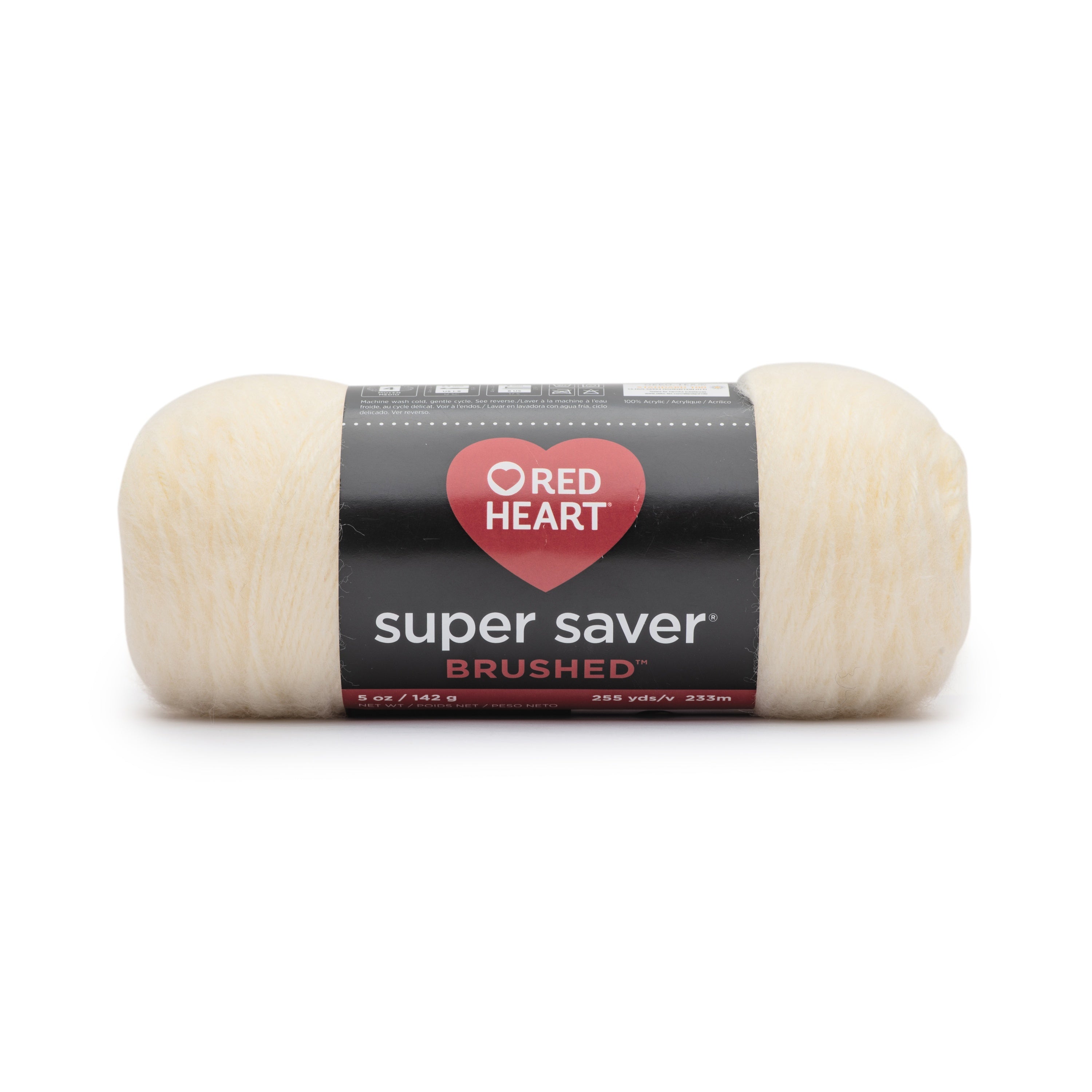 Red Heart Super Saver Brushed Yarn-Cream