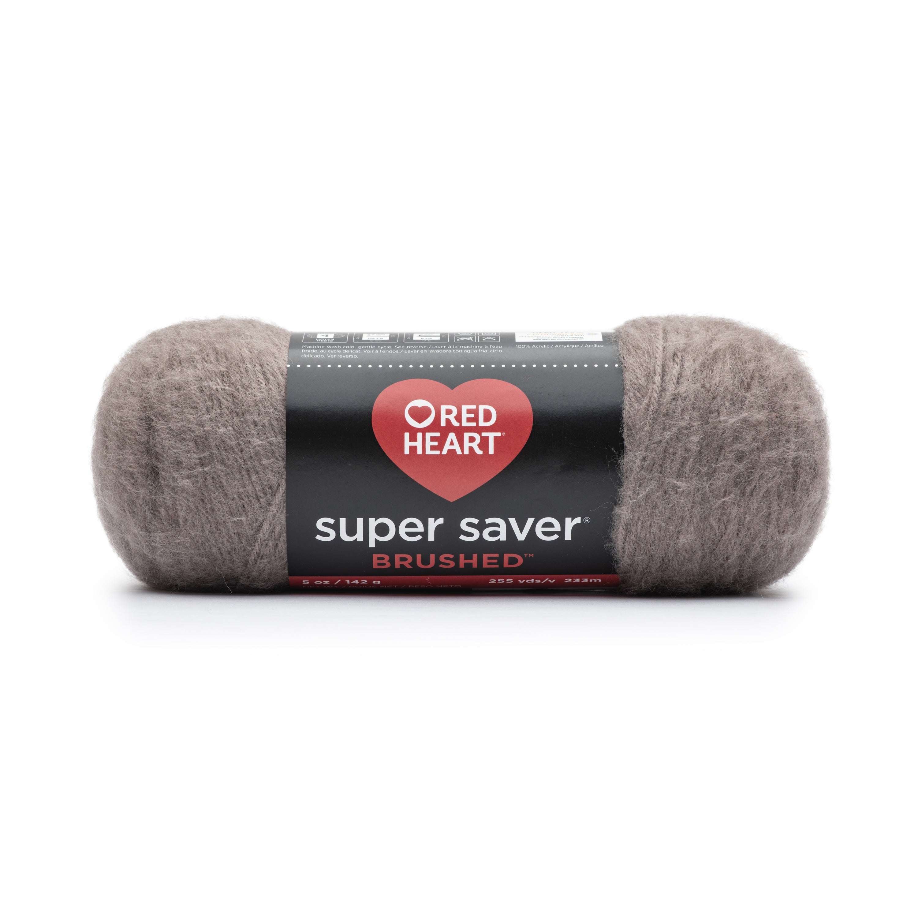 Red Heart Super Saver Brushed Yarn-Mink