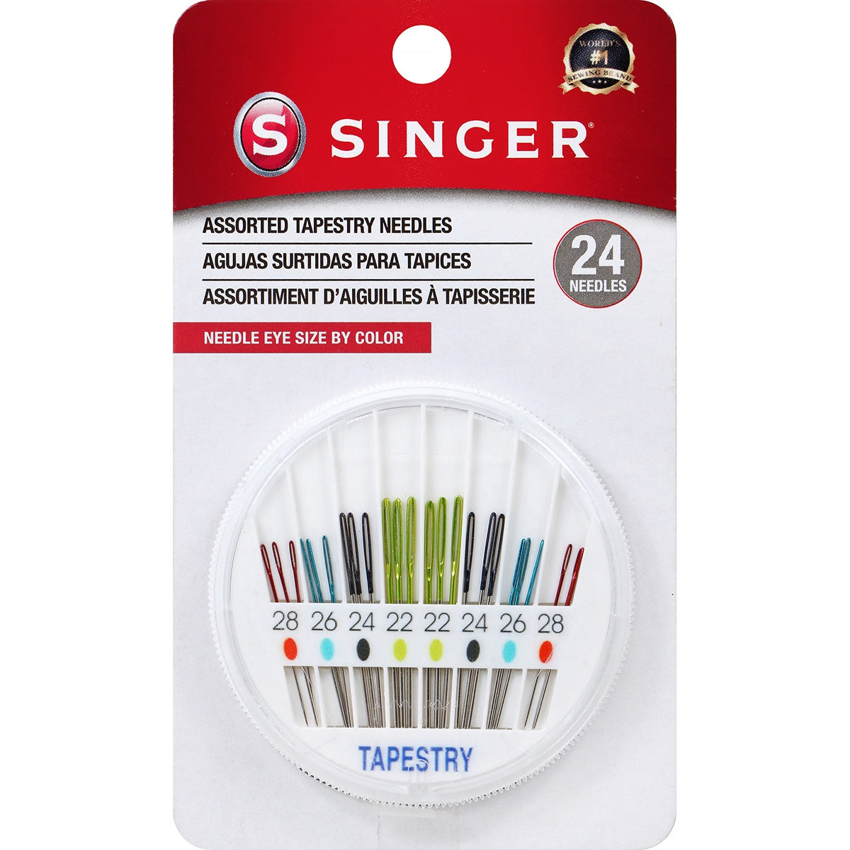 Singer Tapestry Color Eye Needles 24/Pkg