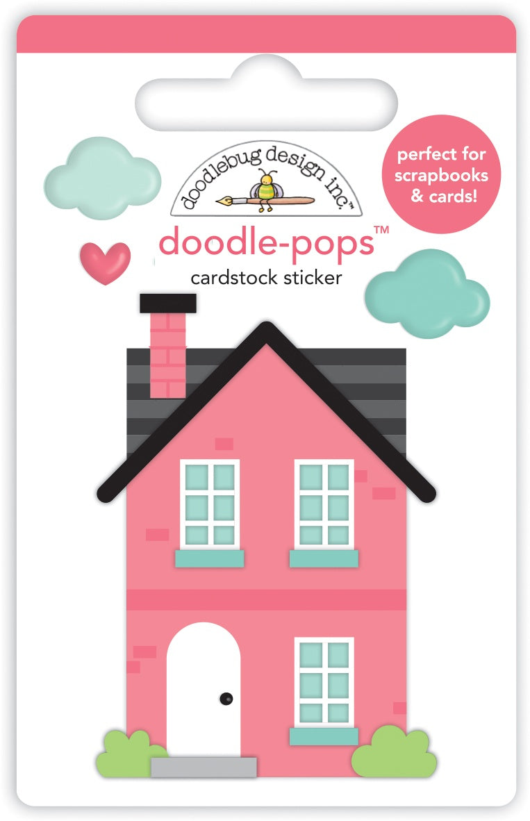 Doodlebug Doodle-Pops 3D Stickers-Our House