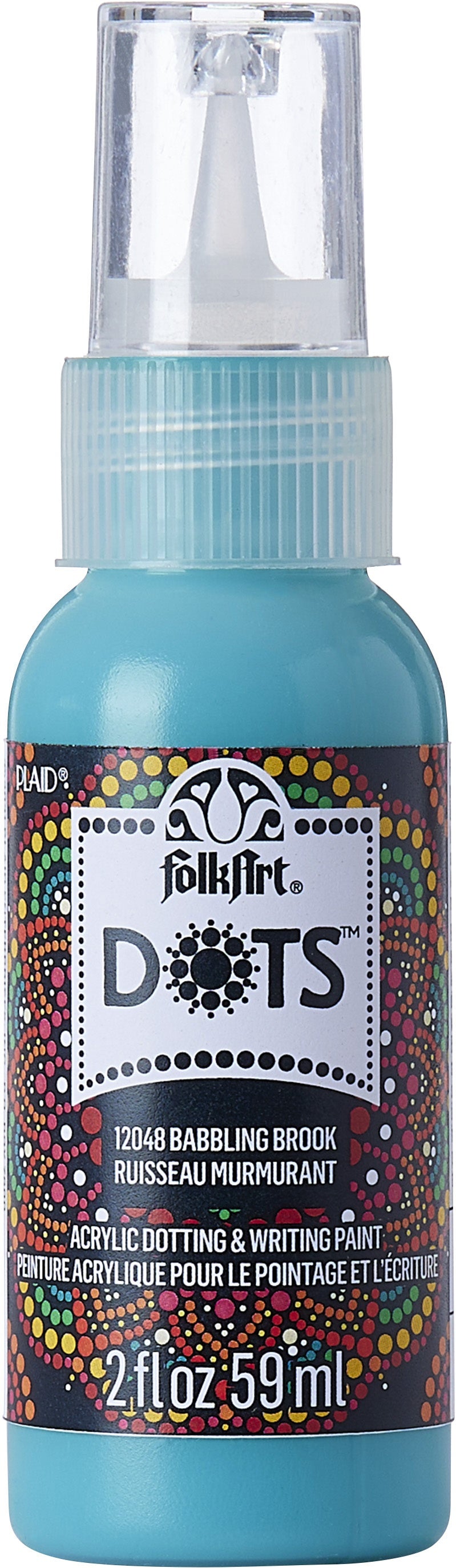 Folkart Dots Acrylic Paint 2oz-Babbling Brook