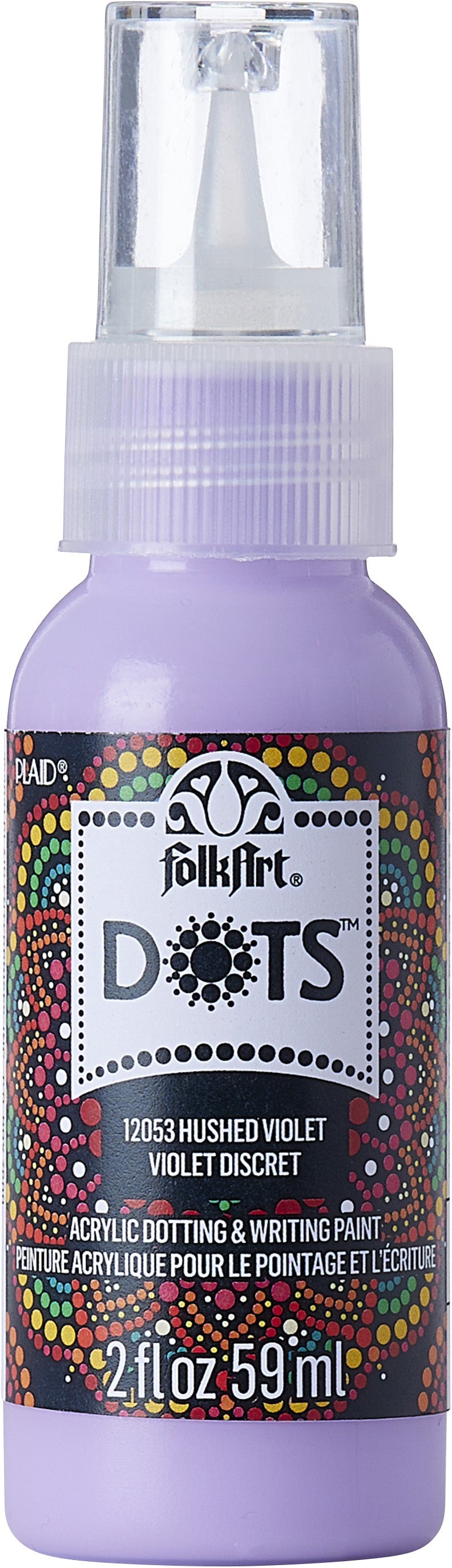 Folkart Dots Acrylic Paint 2oz-Hushed Violet