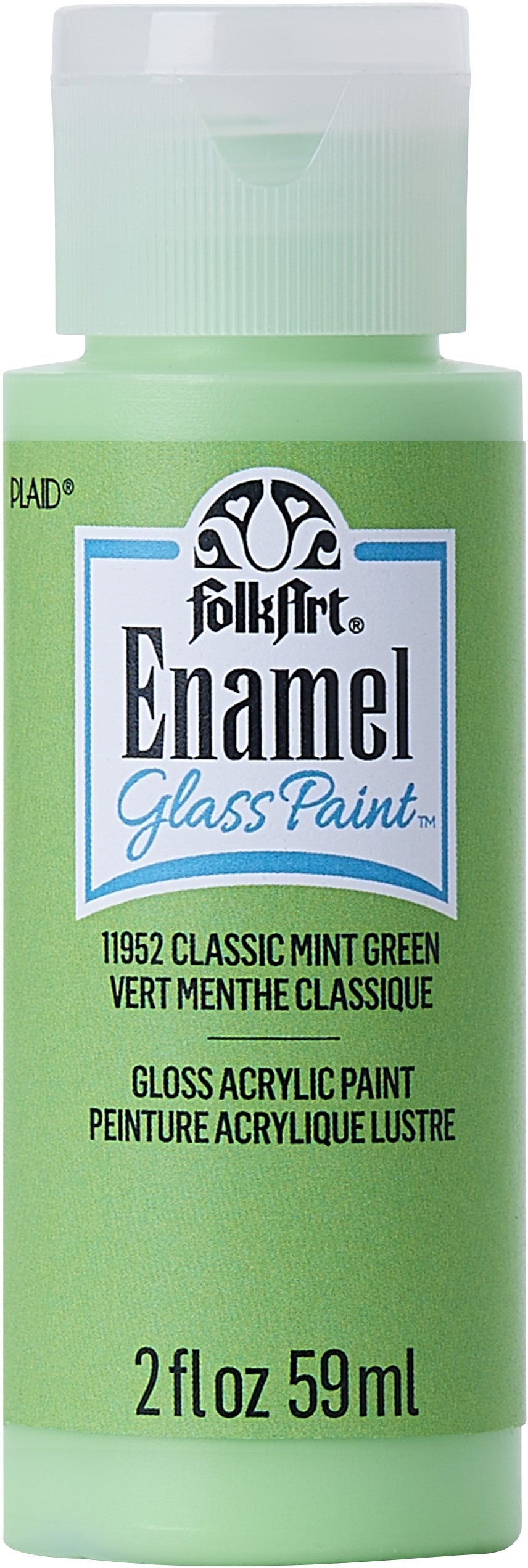 FolkArt Enamel Paint 2oz-Classic Mint Green