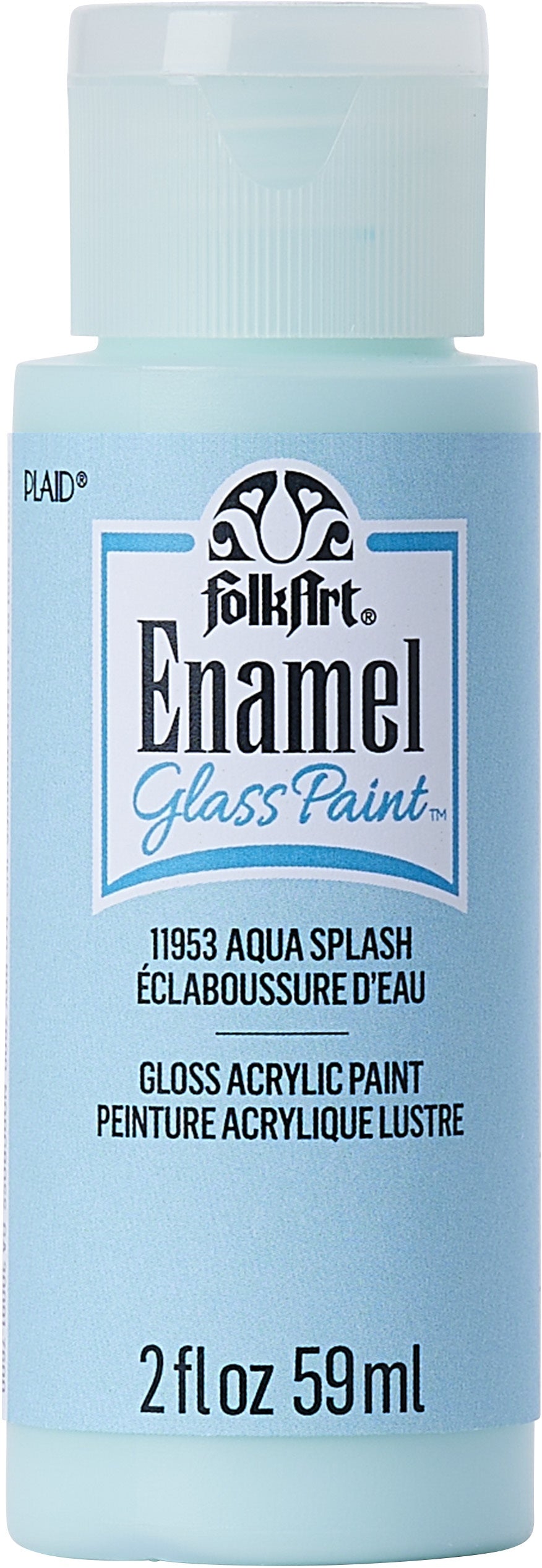 FolkArt Enamel Paint 2oz-Aqua Splash