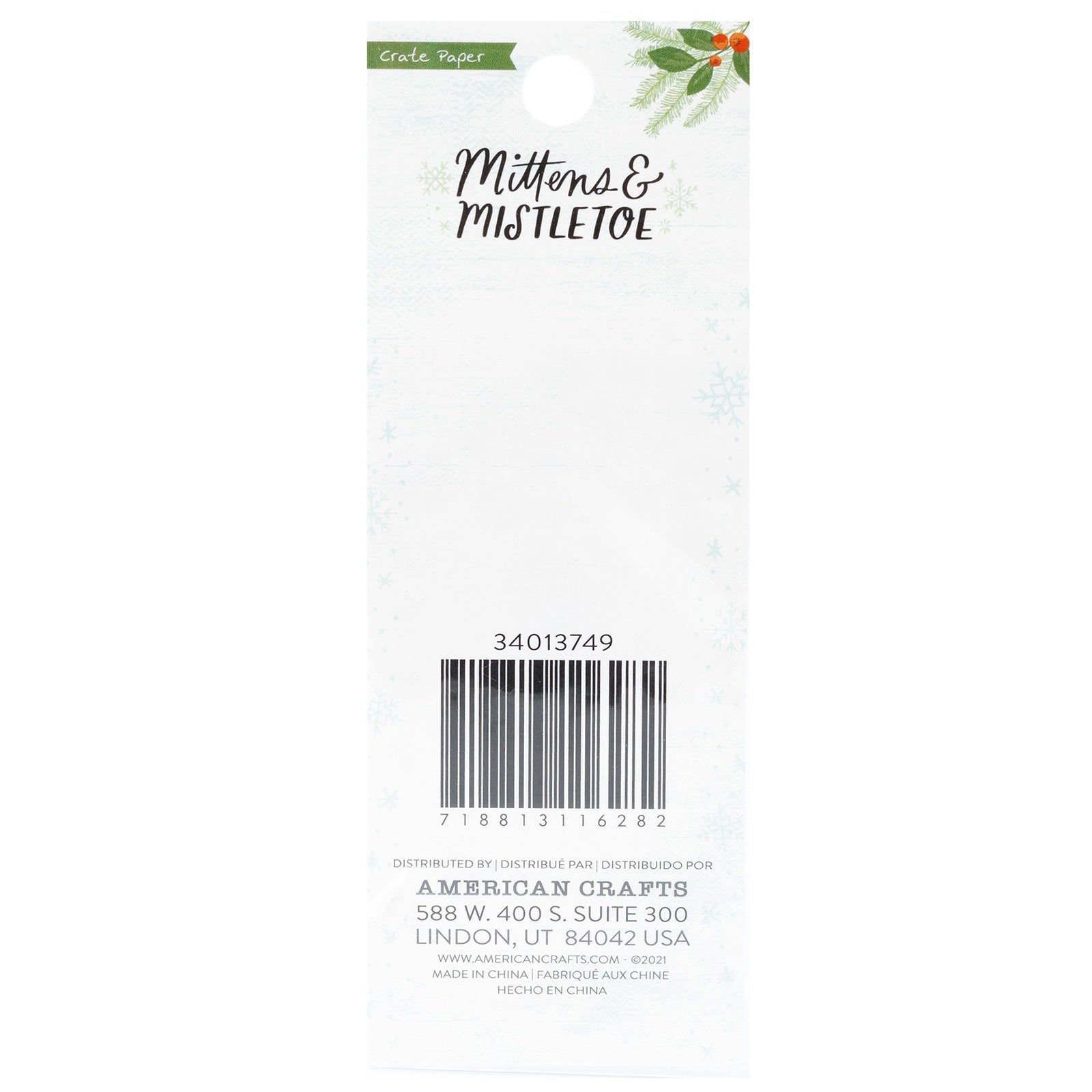 Mittens & Mistletoe Enamel Dots 62/Pkg-