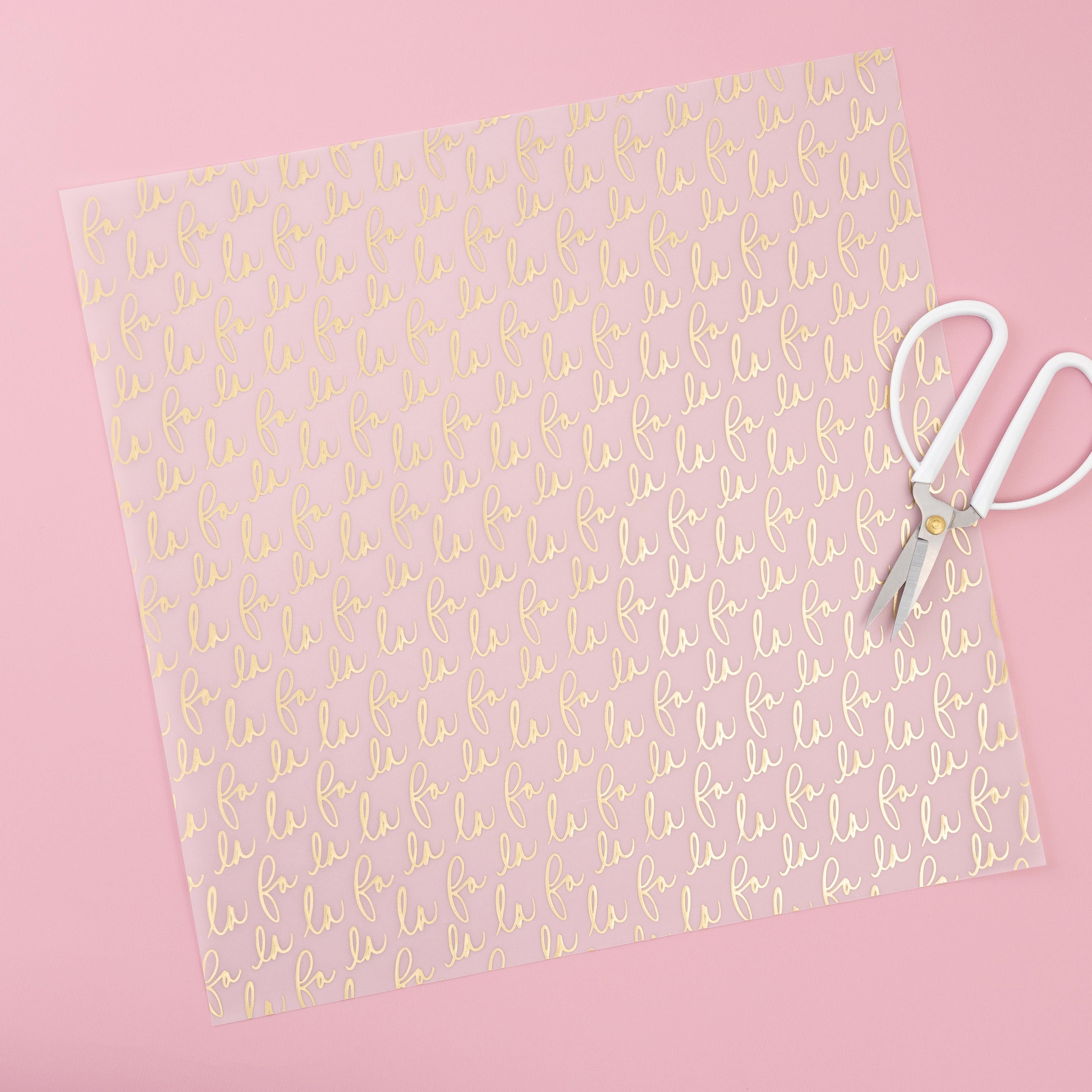 Vicki Boutin Evergreen & Holly Specialty Paper 12"X12"-Gold Foiled Vellum