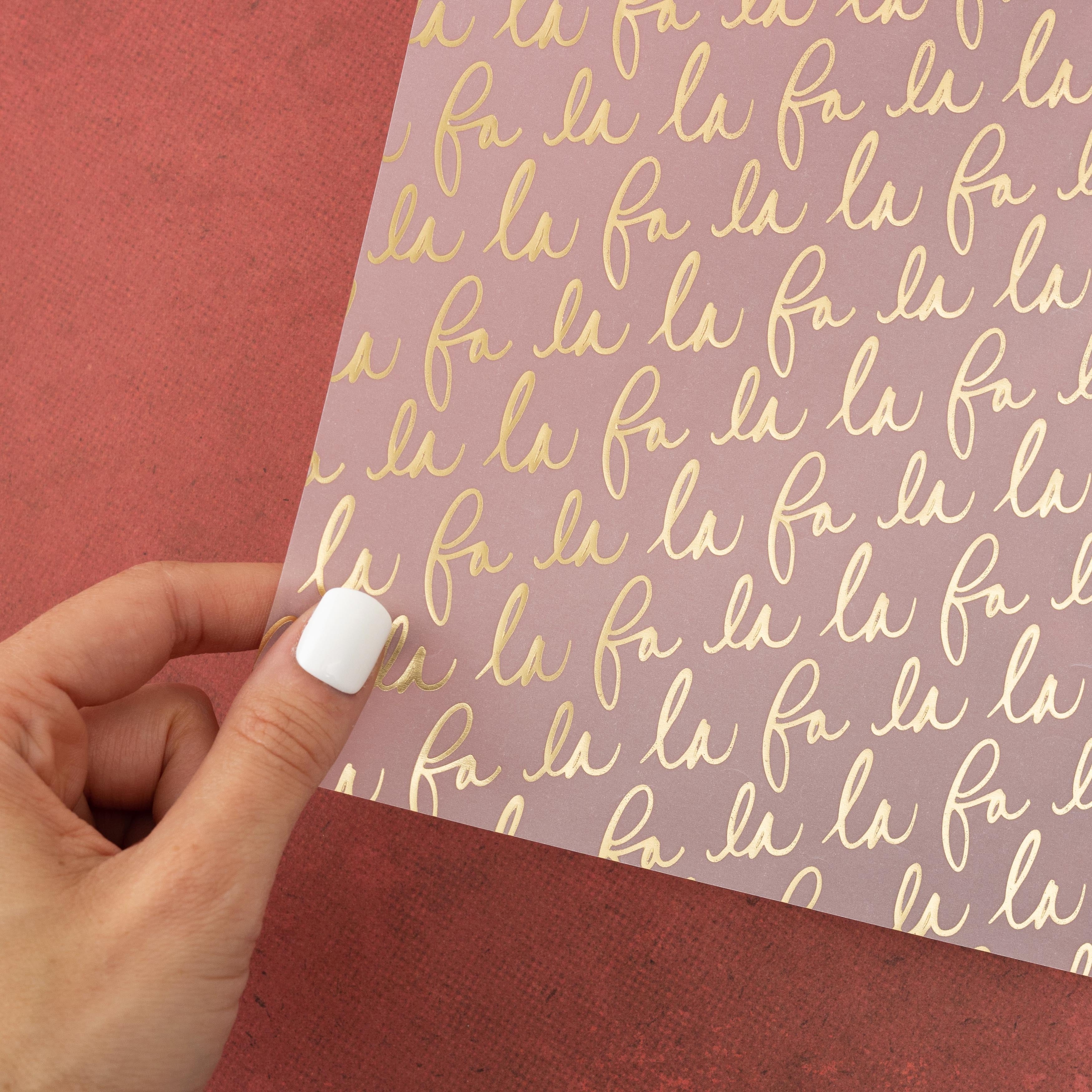 Vicki Boutin Evergreen & Holly Specialty Paper 12"X12"-Gold Foiled Vellum