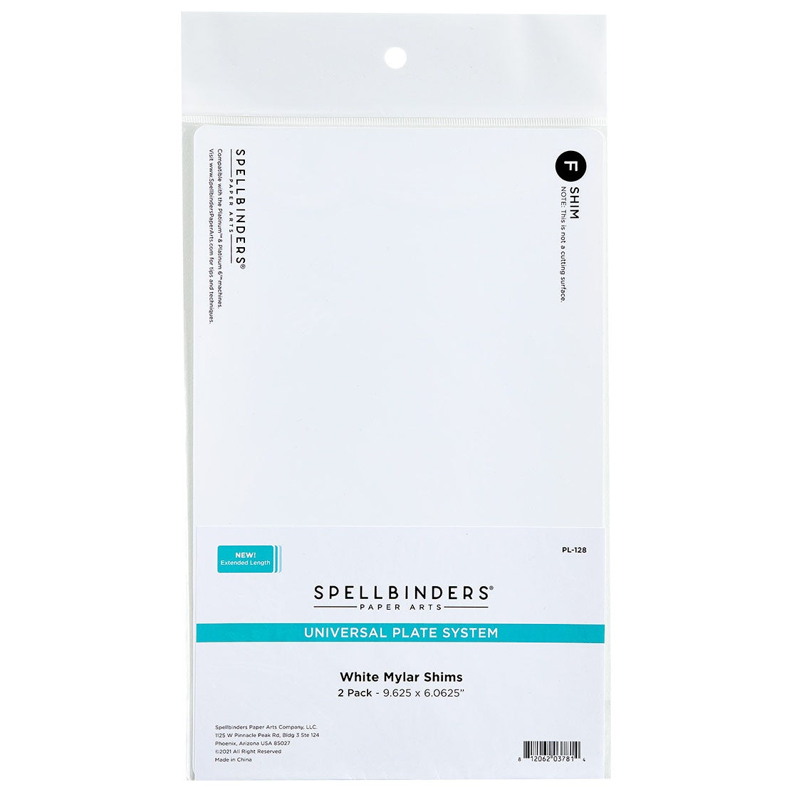 Spellbinders Mylar Shim 2/Pkg-9.625"X6.0625"