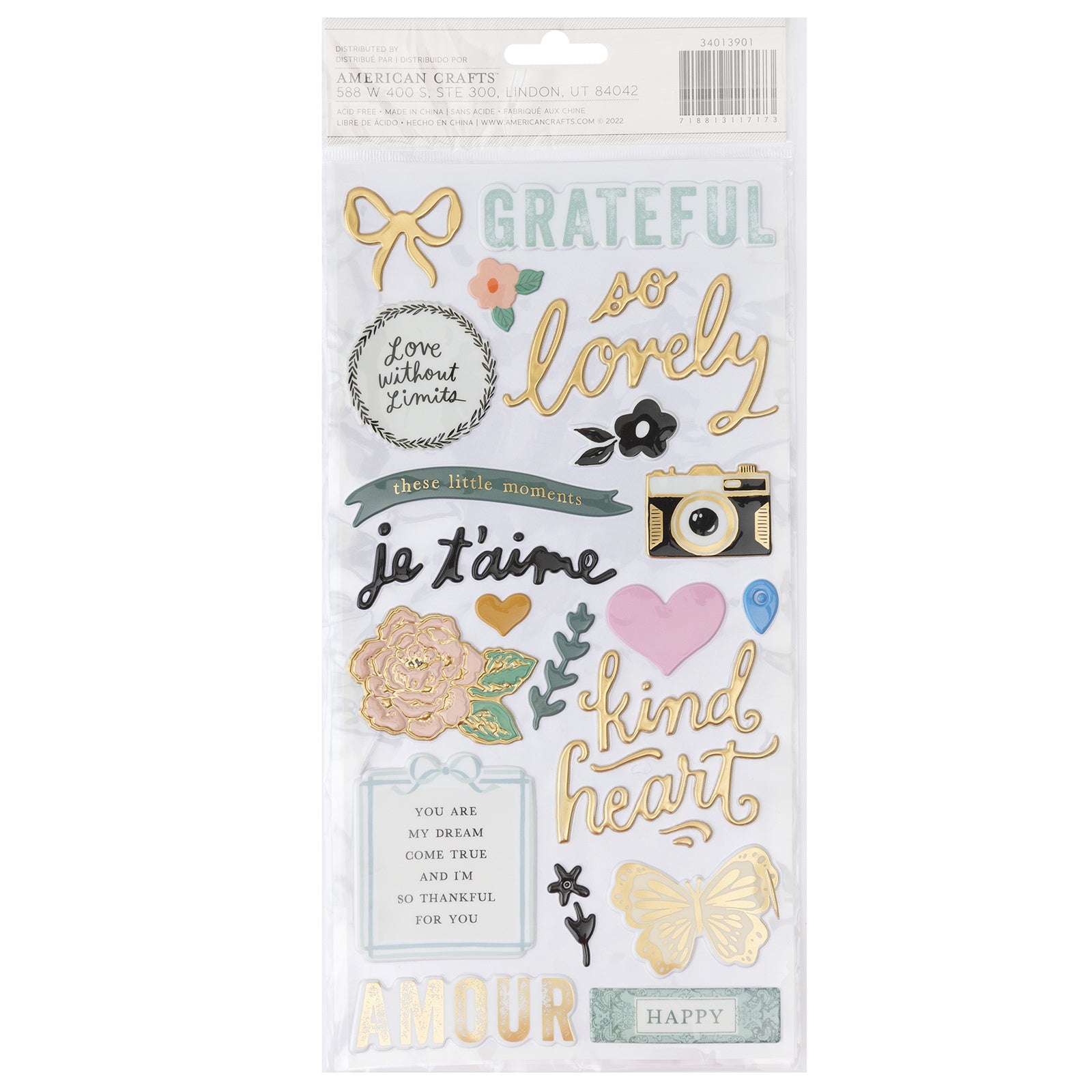 Maggie Holmes Parasol Thickers Stickers 69/Pkg-Splendid Phrase/Puffy