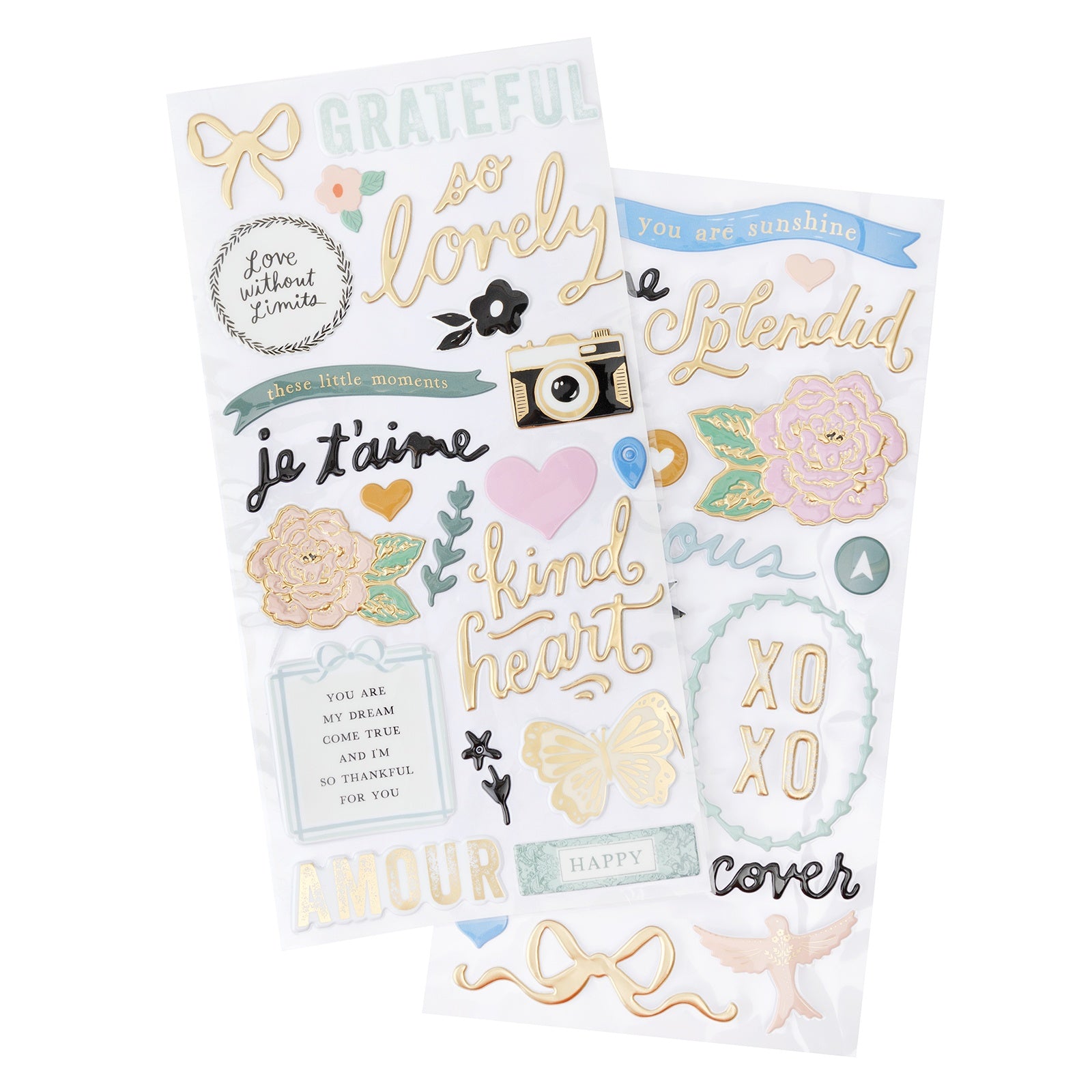 Maggie Holmes Parasol Thickers Stickers 69/Pkg-Splendid Phrase/Puffy