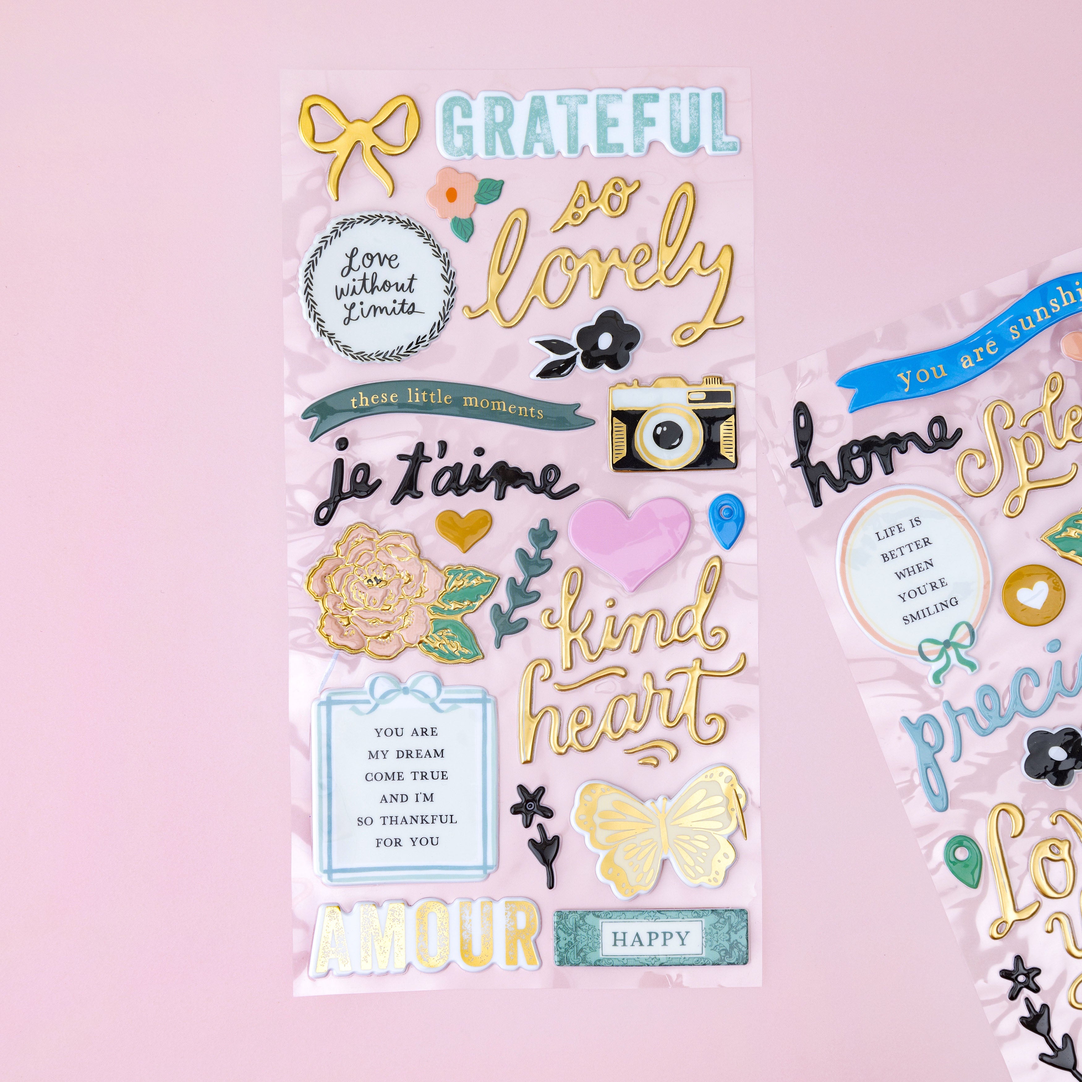 Maggie Holmes Parasol Thickers Stickers 69/Pkg-Splendid Phrase/Puffy