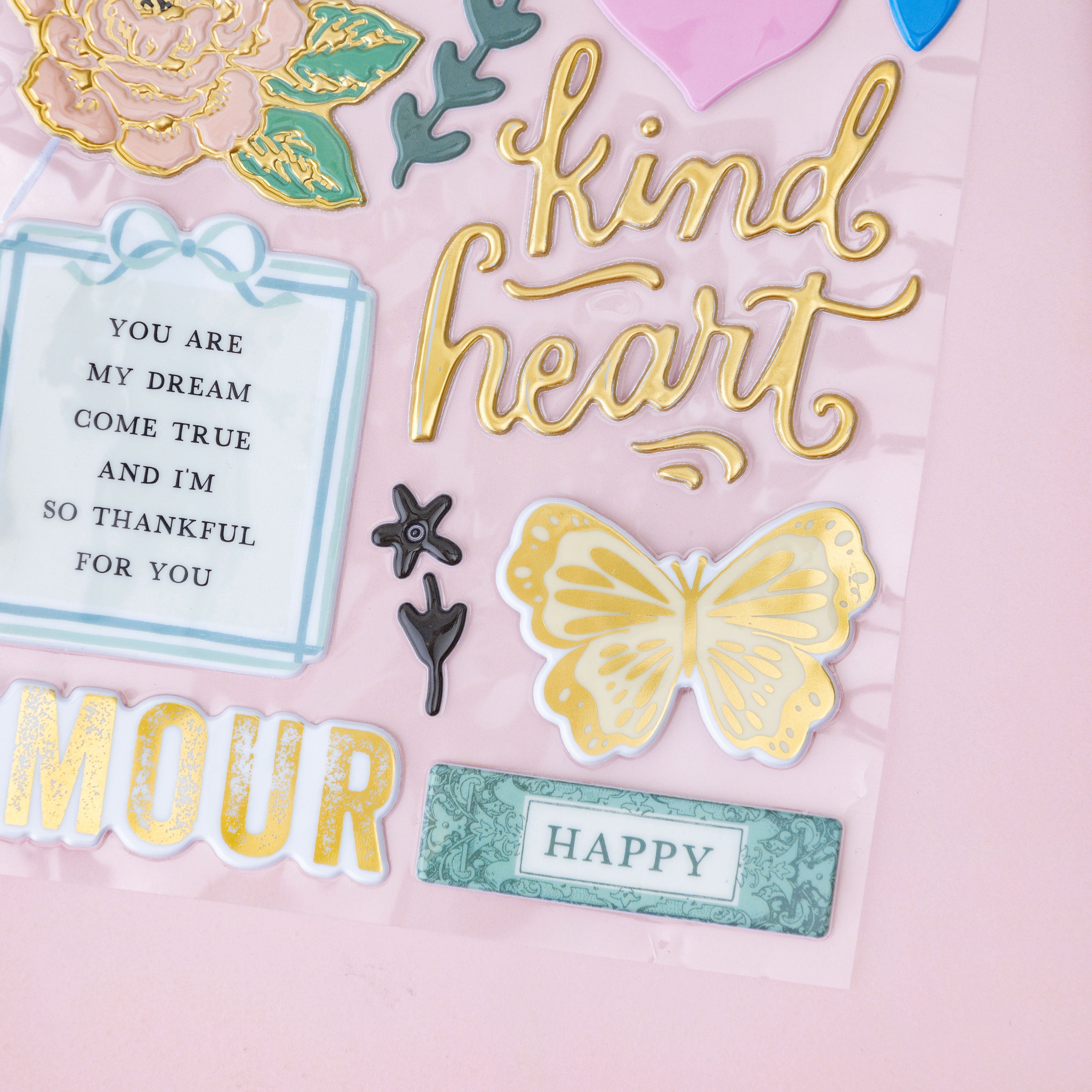 Maggie Holmes Parasol Thickers Stickers 69/Pkg-Splendid Phrase/Puffy