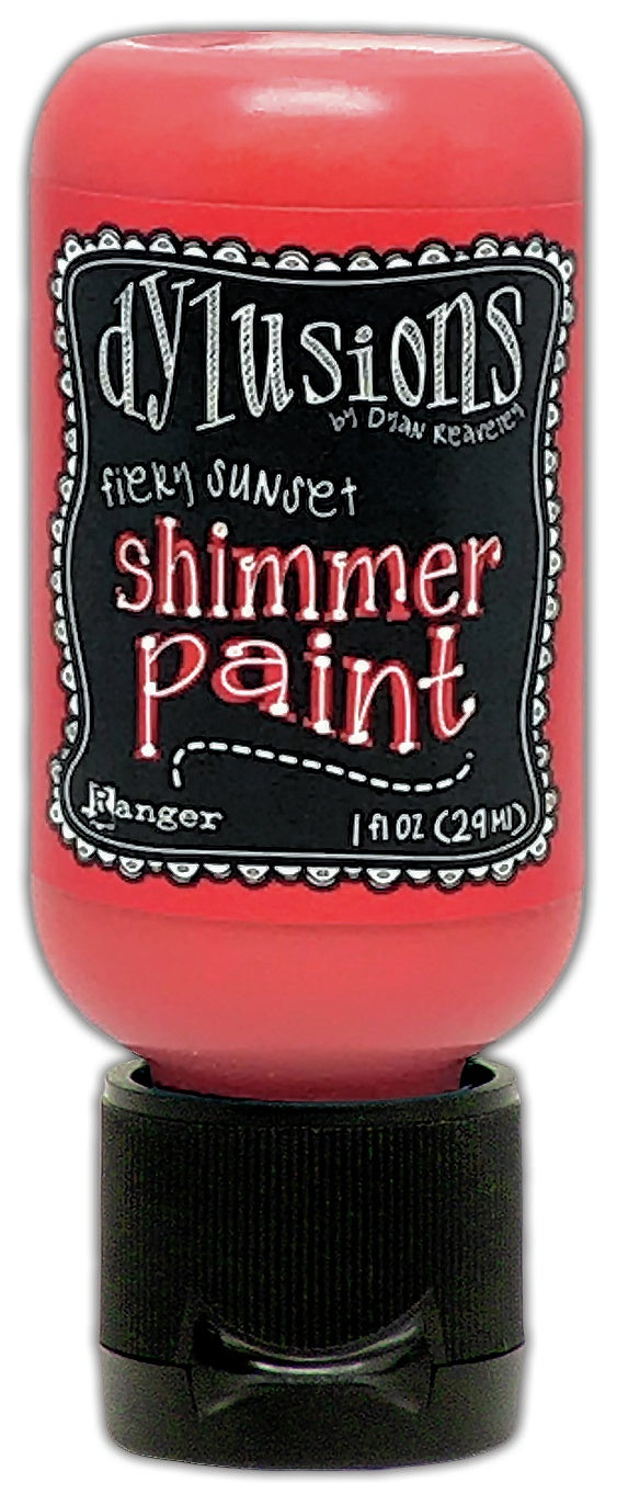 Dylusions Shimmer Paint 1oz-Fiery Sunset