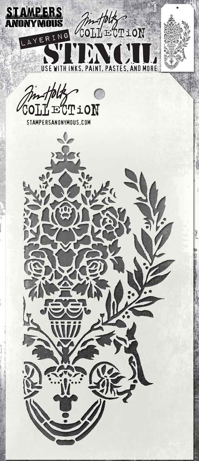Tim Holtz Layered Stencil 4.125"X8.5"-Crest