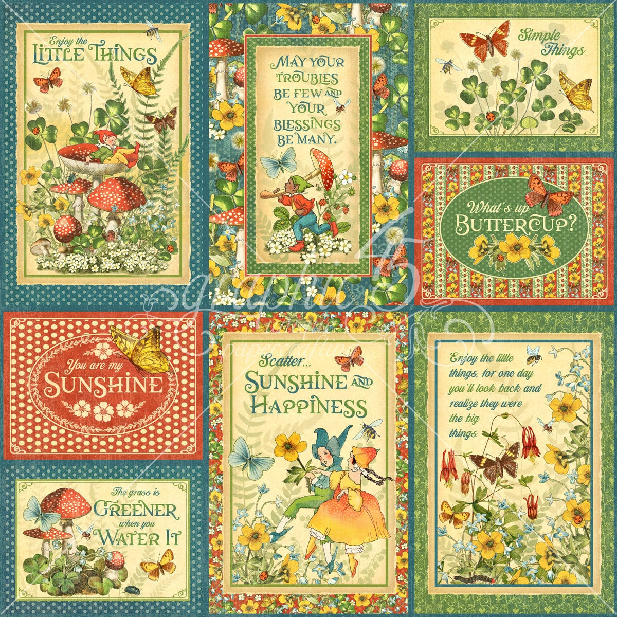 Little Things Double-Sided Cardstock 12"X12"-You Are My Sunshine