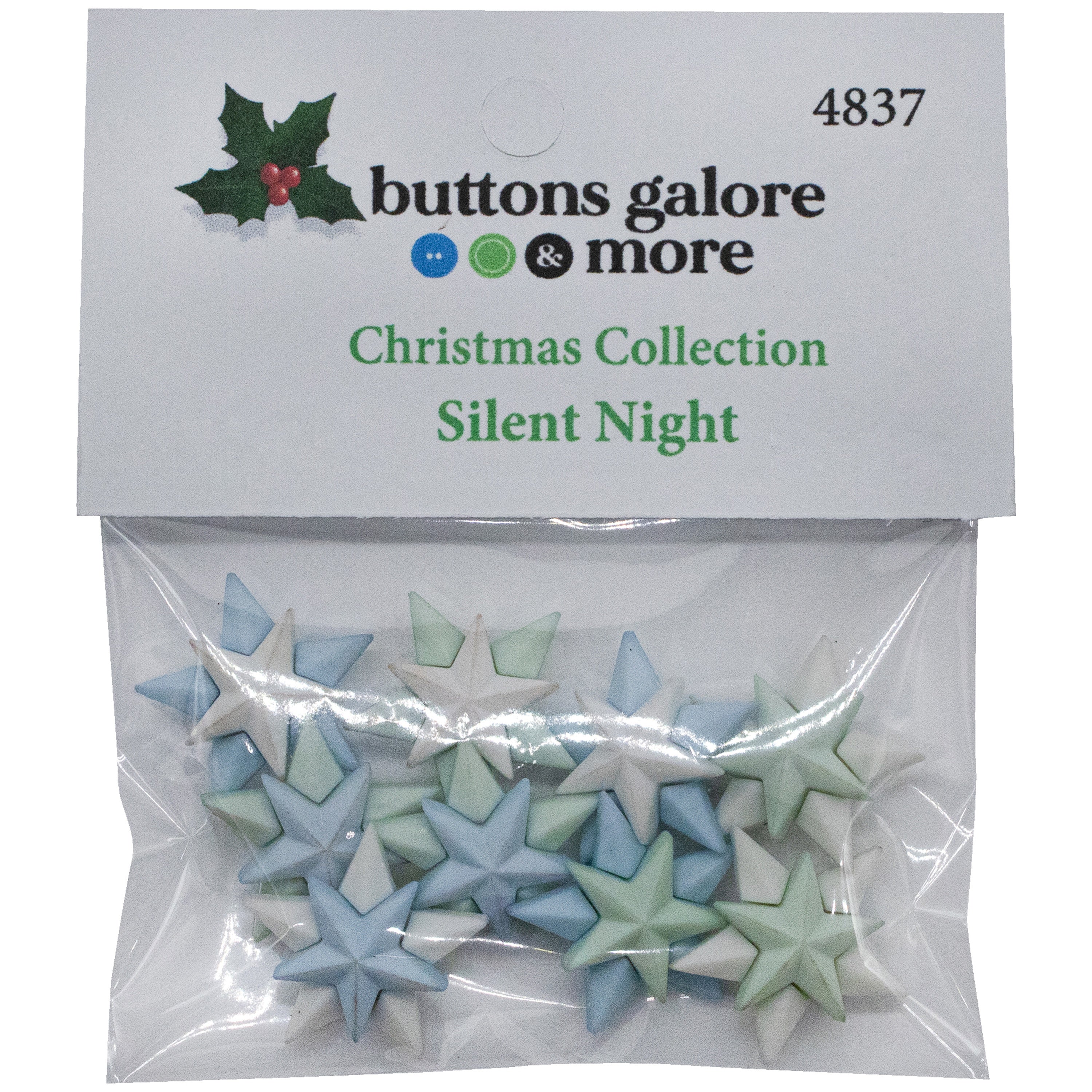 Buttons Galore Christmas Themed Buttons-Silent Night 9/Pkg
