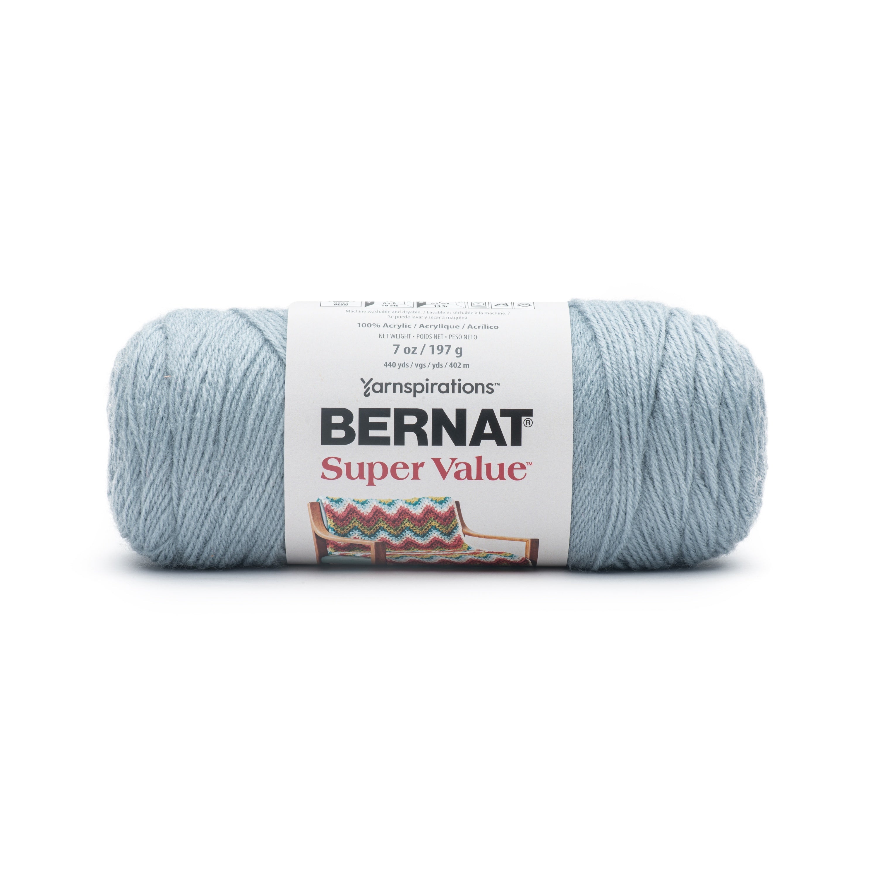 Bernat Super Value Solid Yarn-Cornflower