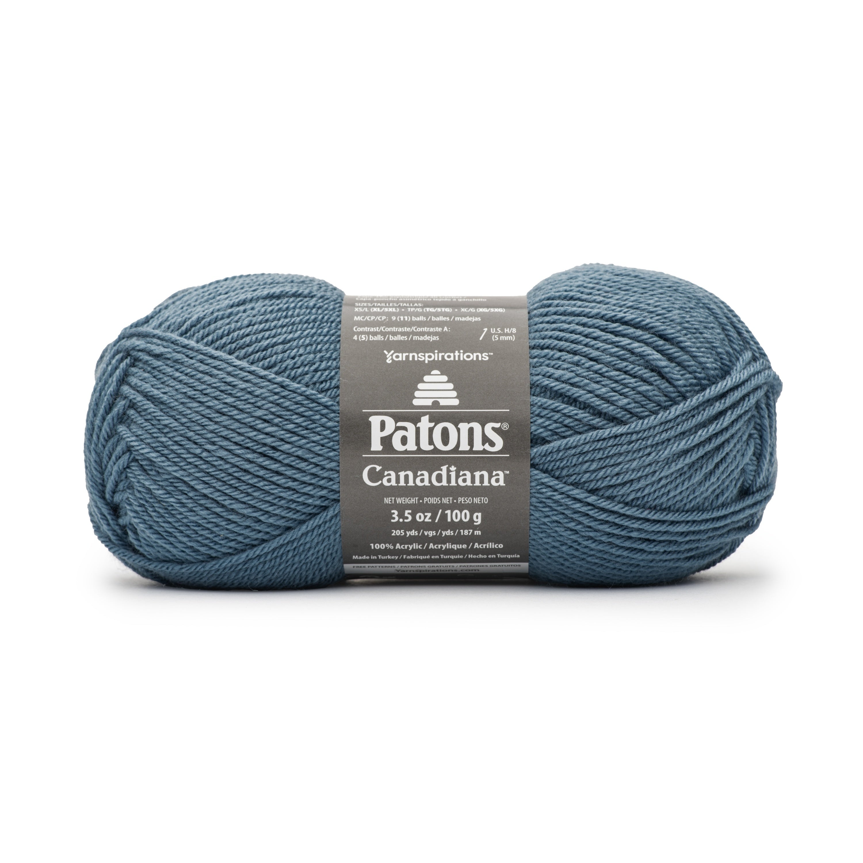 Patons Canadiana Yarn - Solids-Blue Cloud