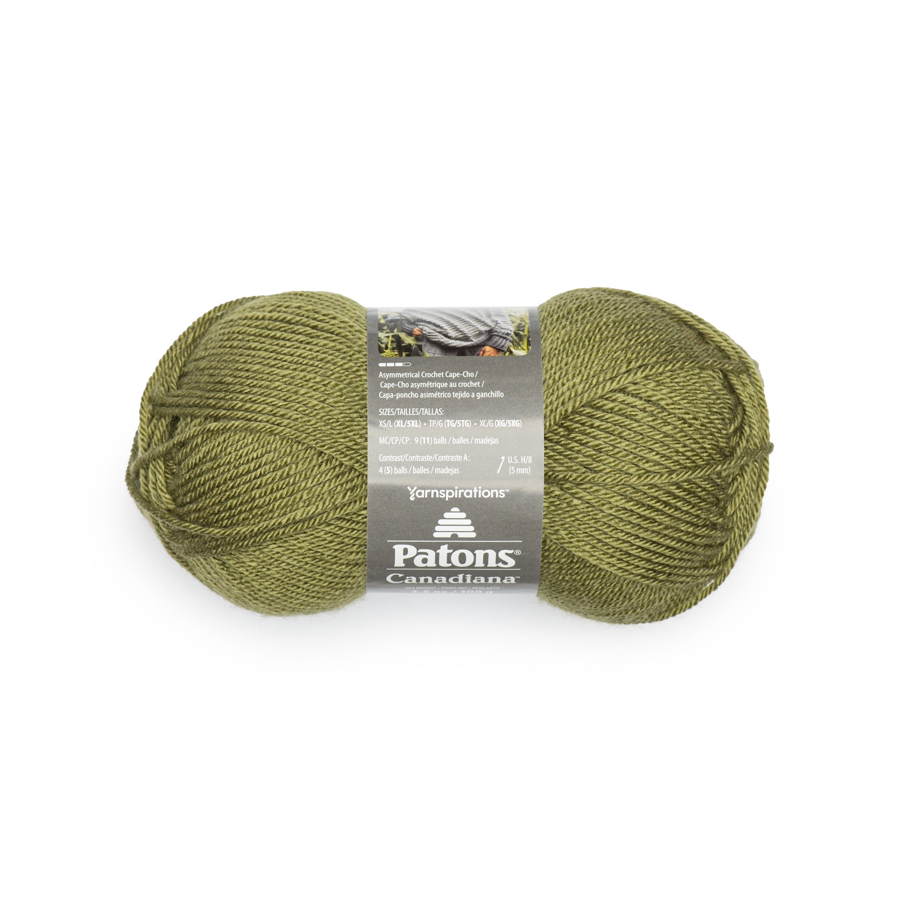 Patons Canadiana Yarn - Solids-Moss