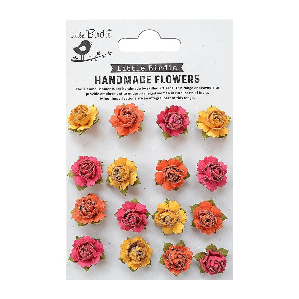 Little Birdie Clarissa Paper Bouquet 16/Pkg-Boho Vibes