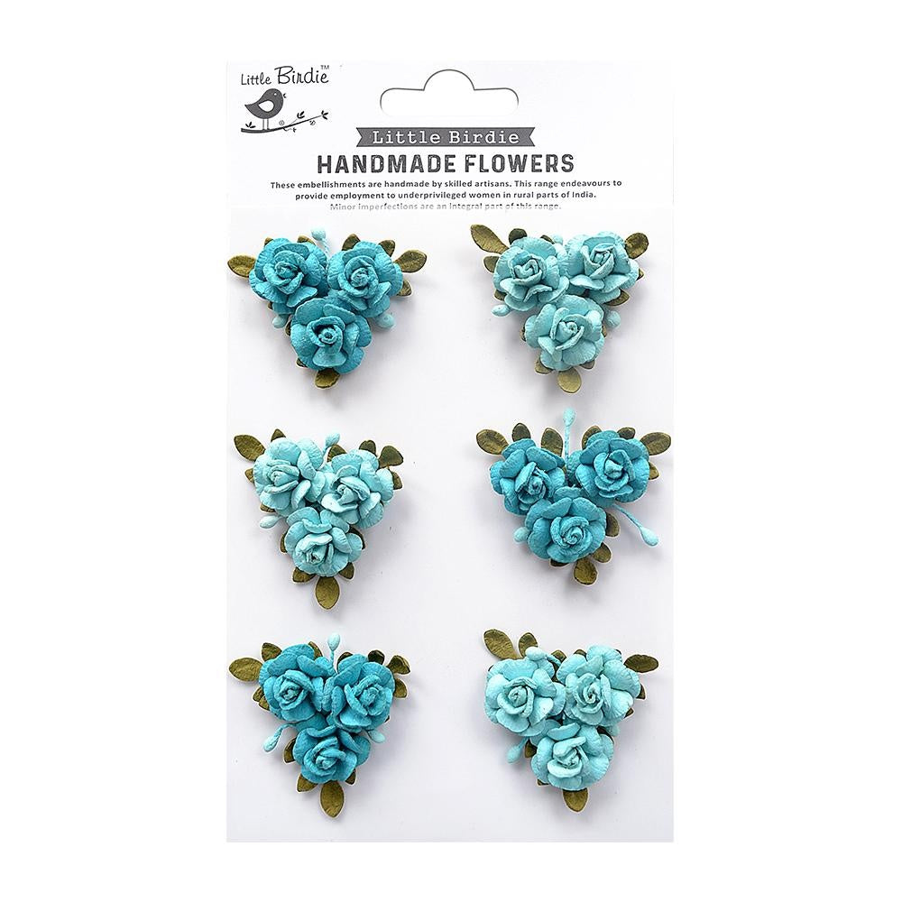 Little Birdie Francisca Paper Flowers 6/Pkg-Song Of The Sea