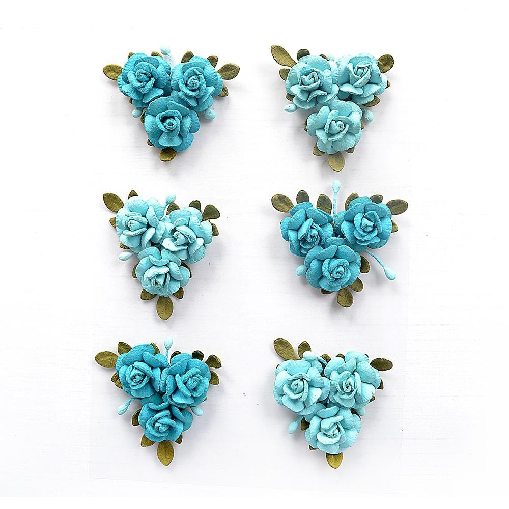 Little Birdie Francisca Paper Flowers 6/Pkg-Song Of The Sea