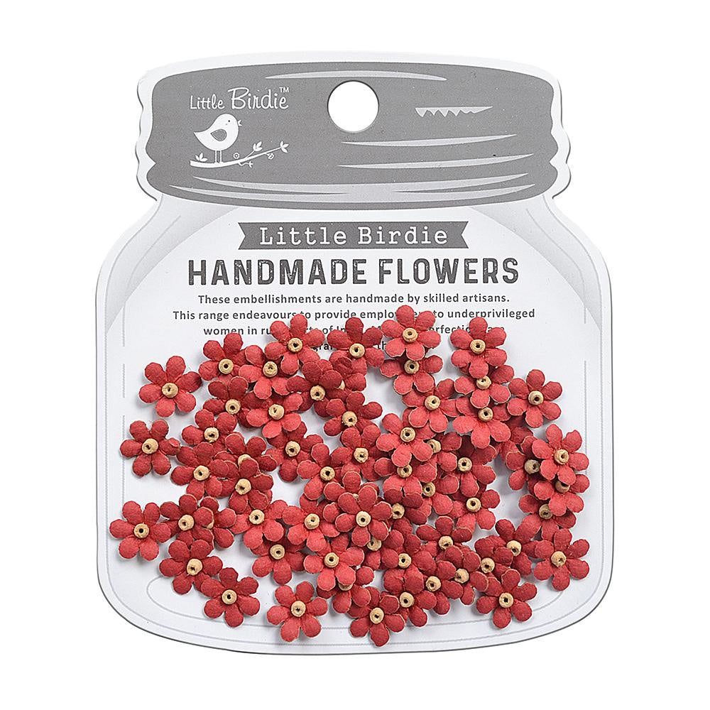 Little Birdie Natalia Paper Flowers 60/Pkg-Love and Roses