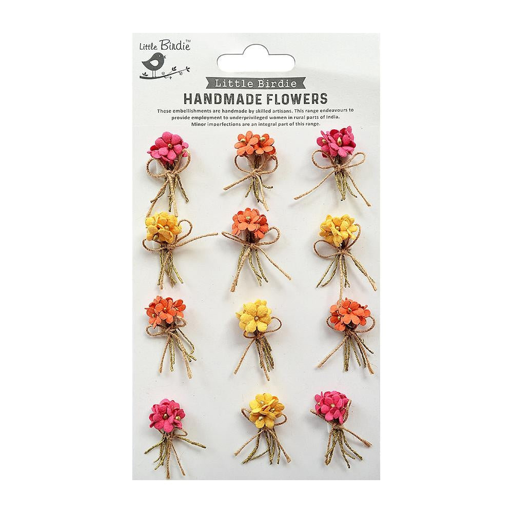 Little Birdie Paper Bouquet 12/Pkg-Boho Vibes
