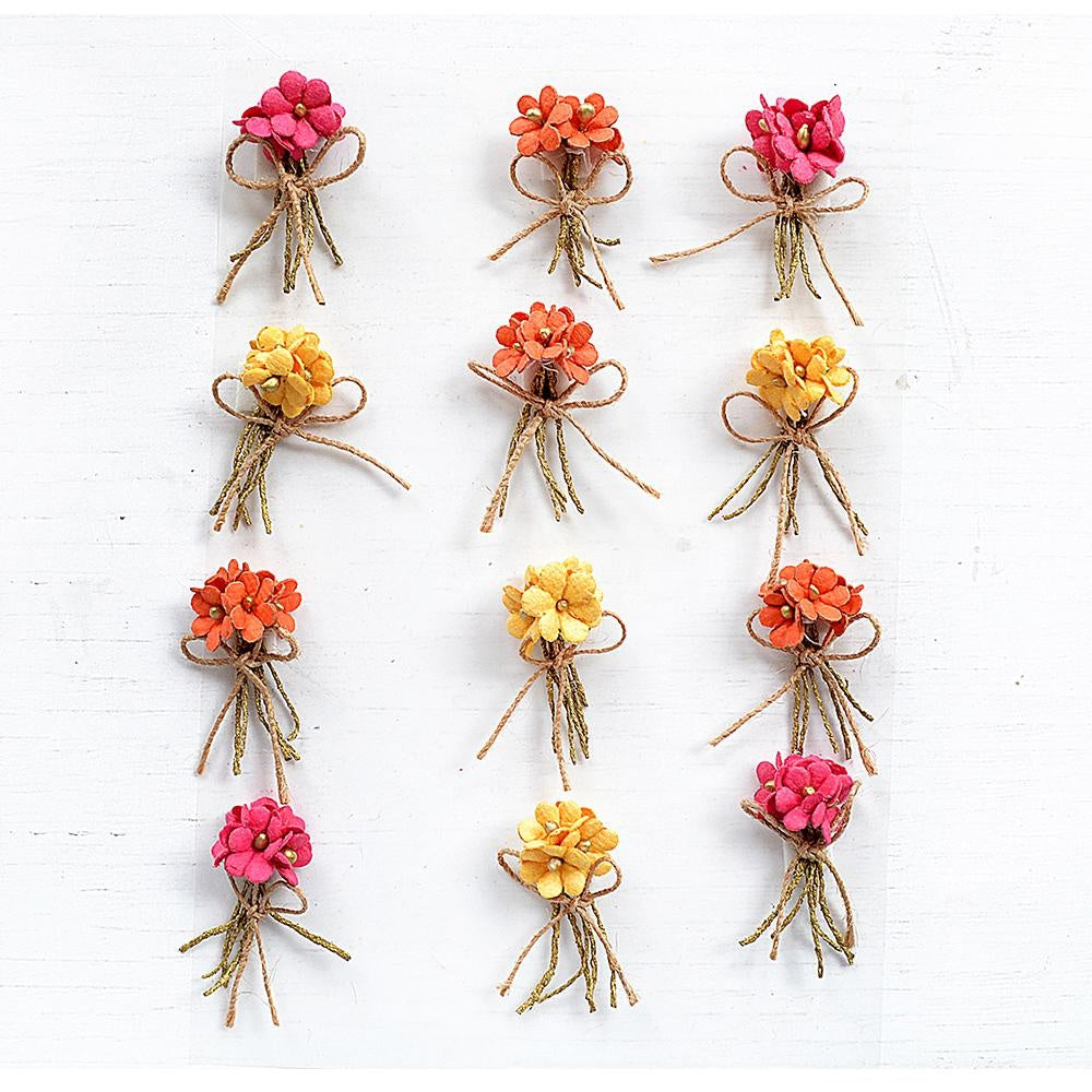 Little Birdie Paper Bouquet 12/Pkg-Boho Vibes