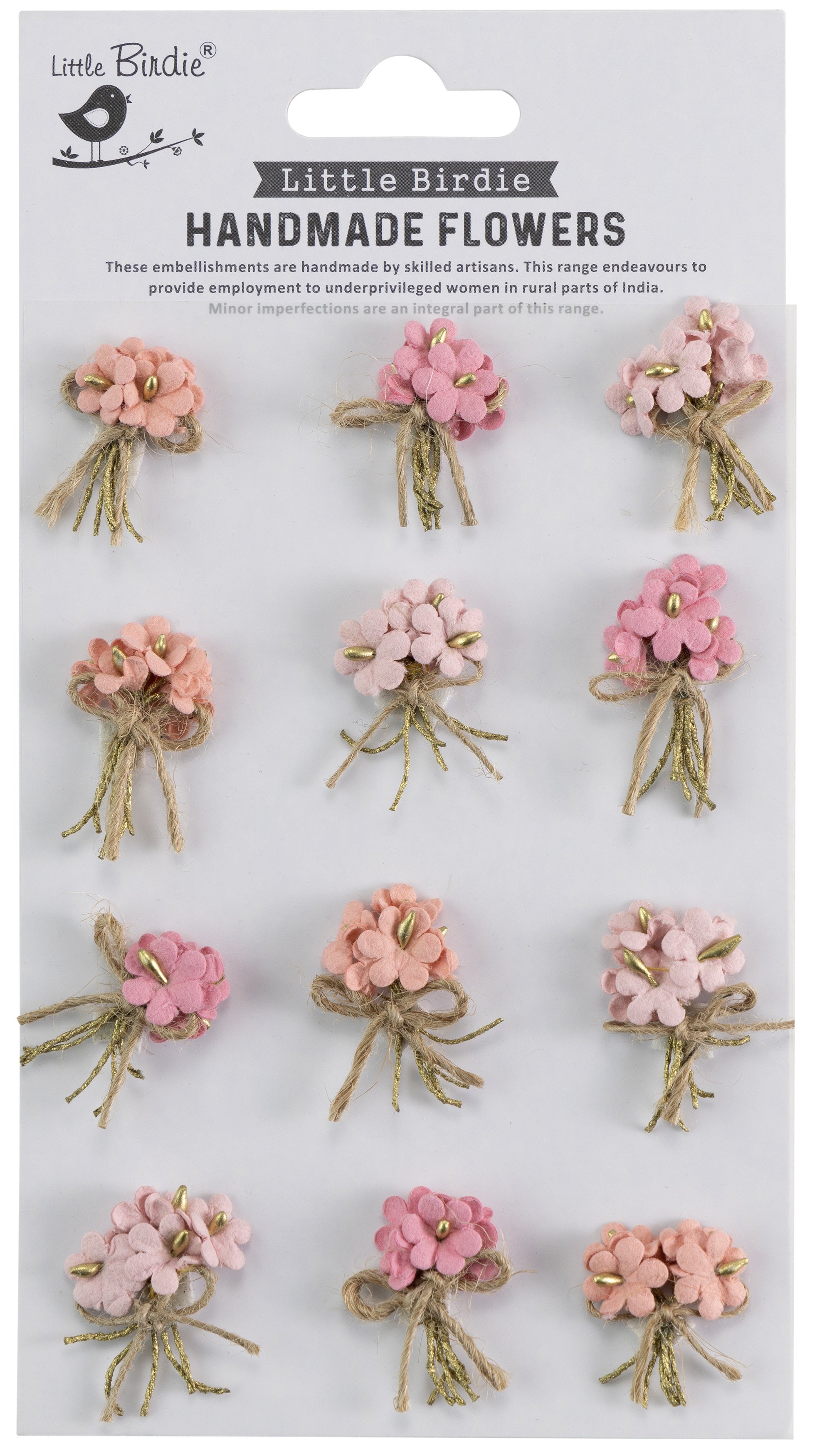 Little Birdie Paper Bouquet 12/Pkg-Celebrate Life