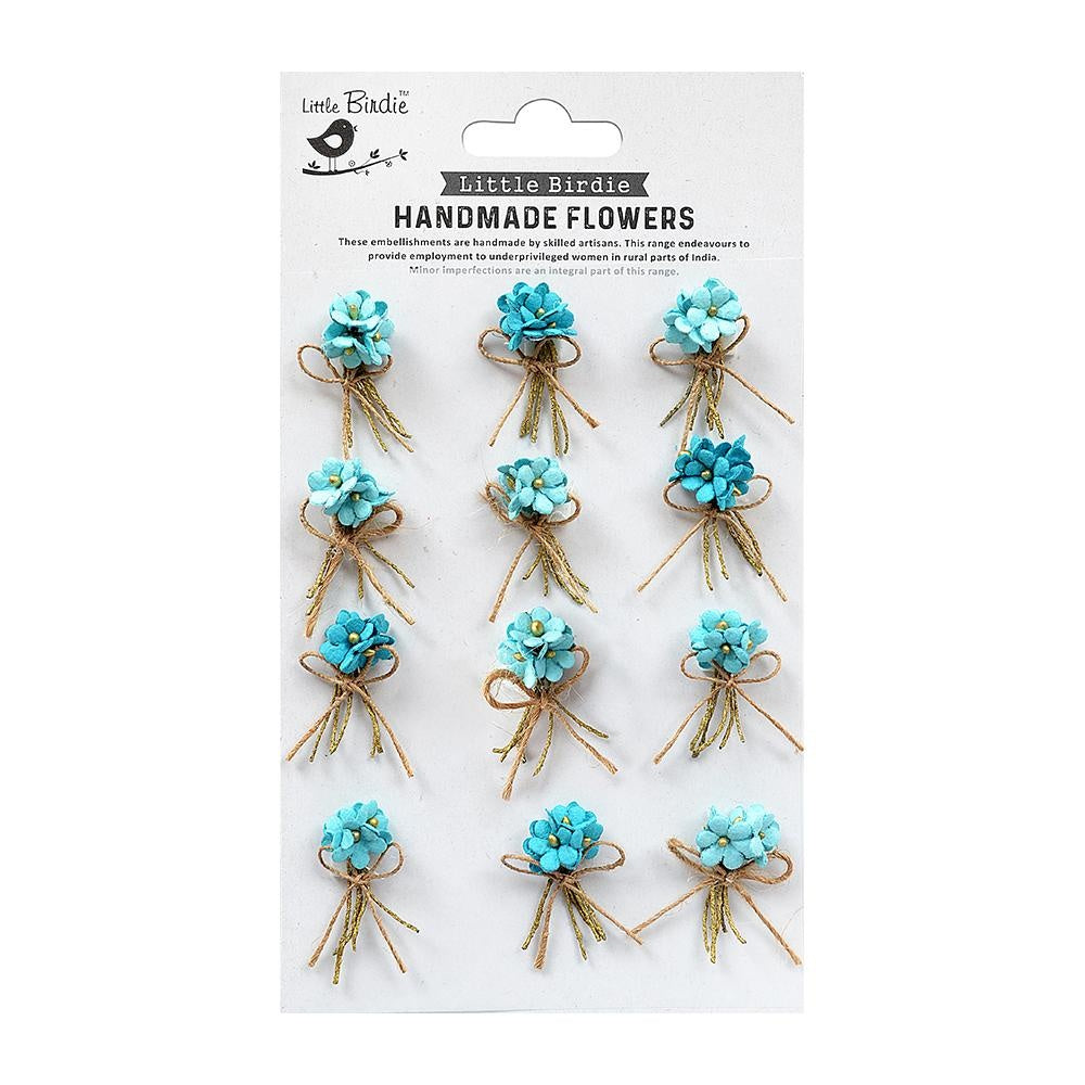 Little Birdie Paper Bouquet 12/Pkg-Song Of The Sea