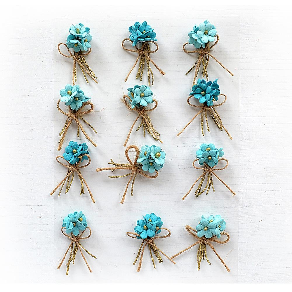Little Birdie Paper Bouquet 12/Pkg-Song Of The Sea