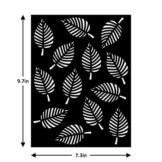 Little Birdie Reusable Stencil 7.3"X9.7"-Leaf Melody